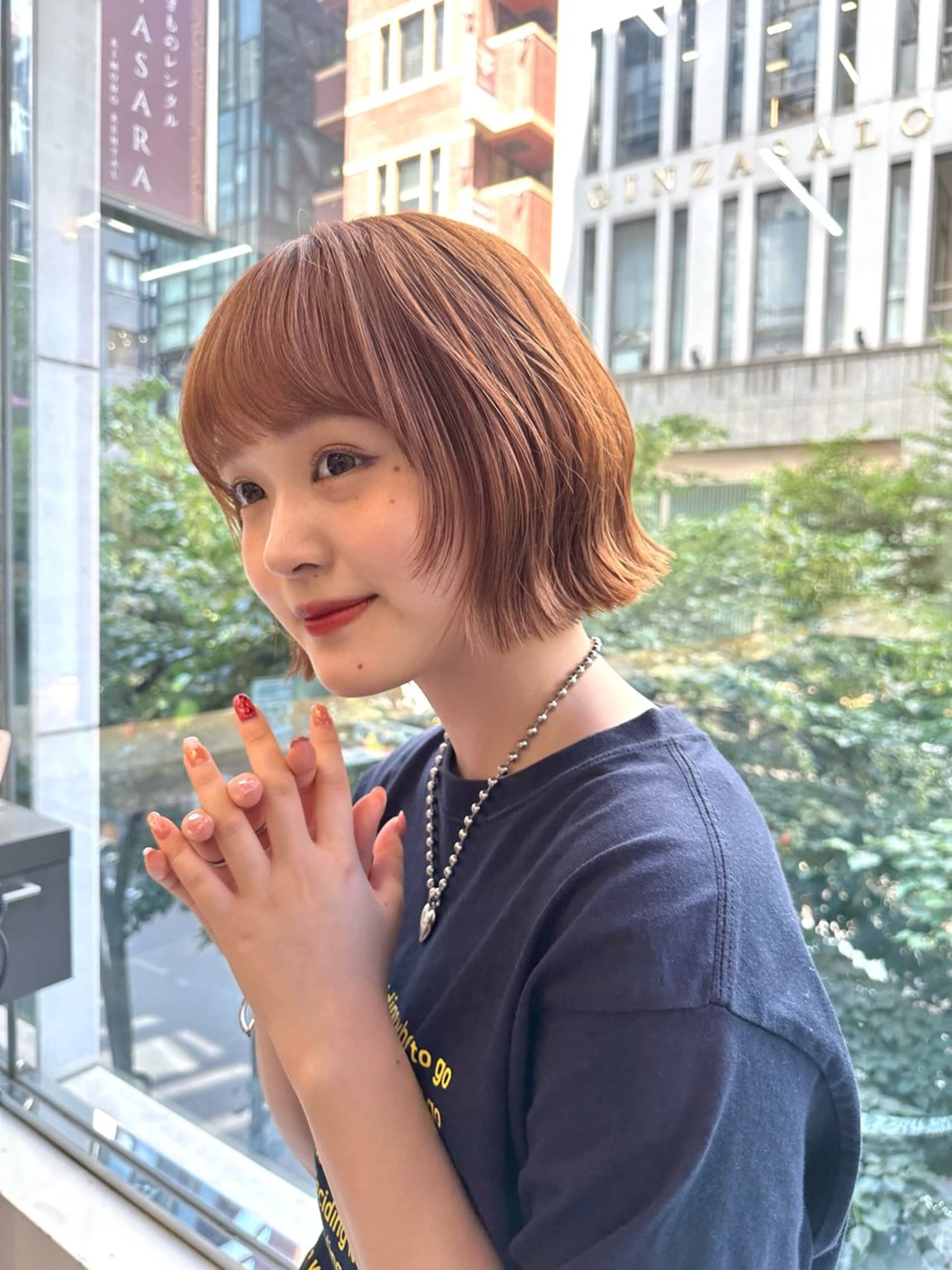 ショート Misora/ボブ/ レイヤー/艶カラーのヘアスタイル