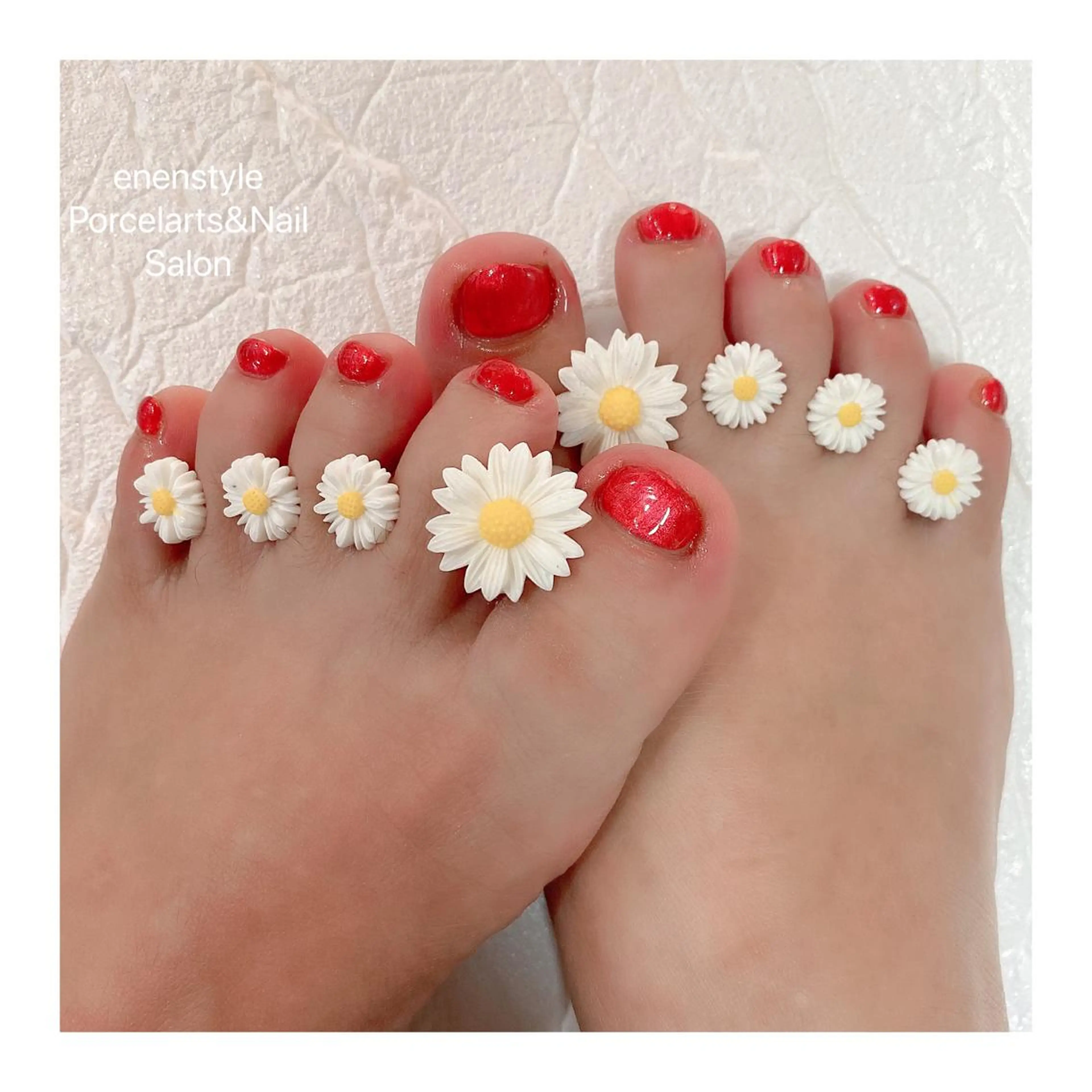 ショート ネイル ハンドネイル フットネイル 👑enen style👑のネイルデザイン