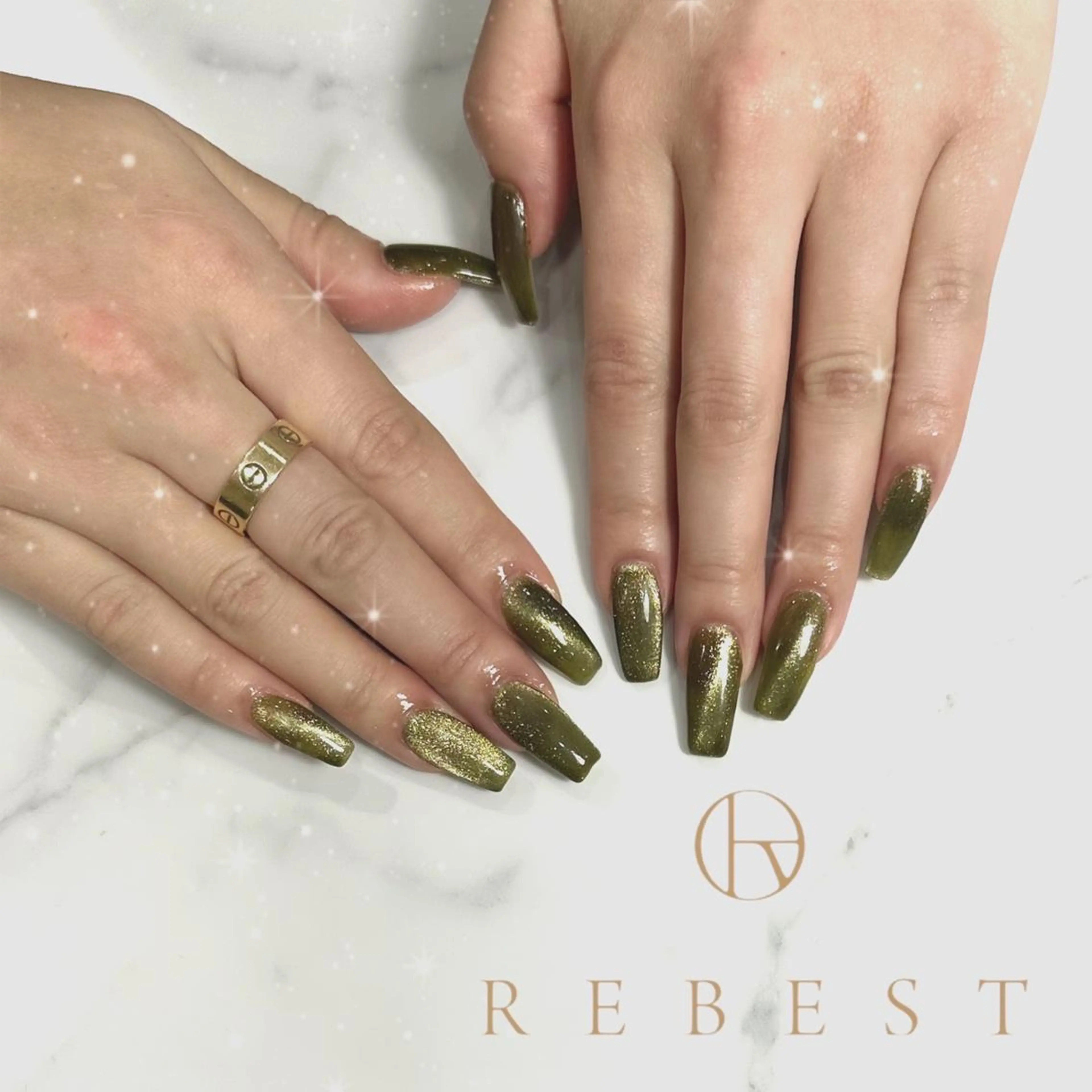 ネイル REBEST京橋 🦋Curumiのネイルデザイン