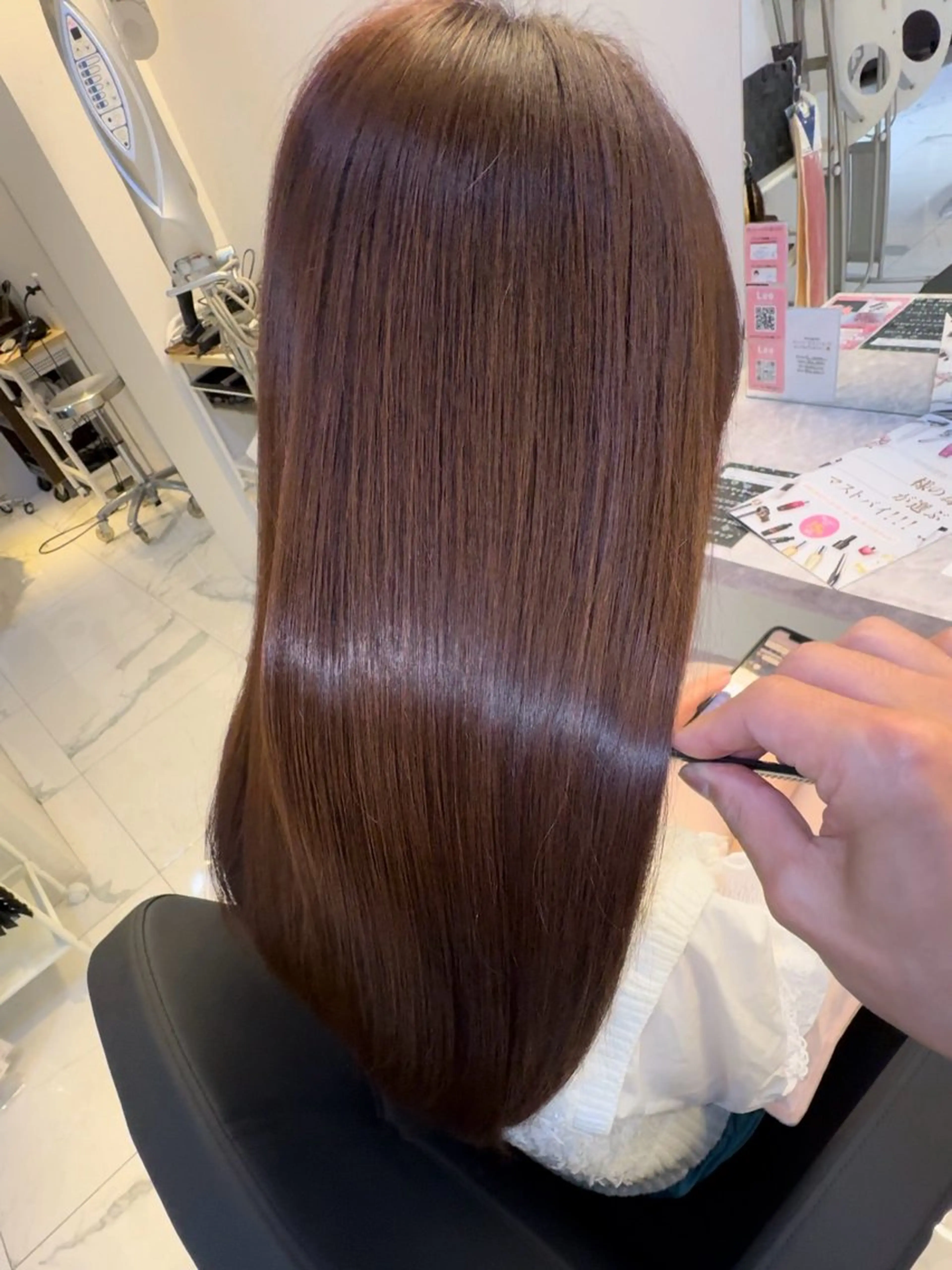 ロング 髪質改善 トリートメント 髪質改善ストレート/レイヤーカット/Lee  Horie所属・髪質改善/縮毛矯正 心斎橋/池本有宏のヘアスタイル