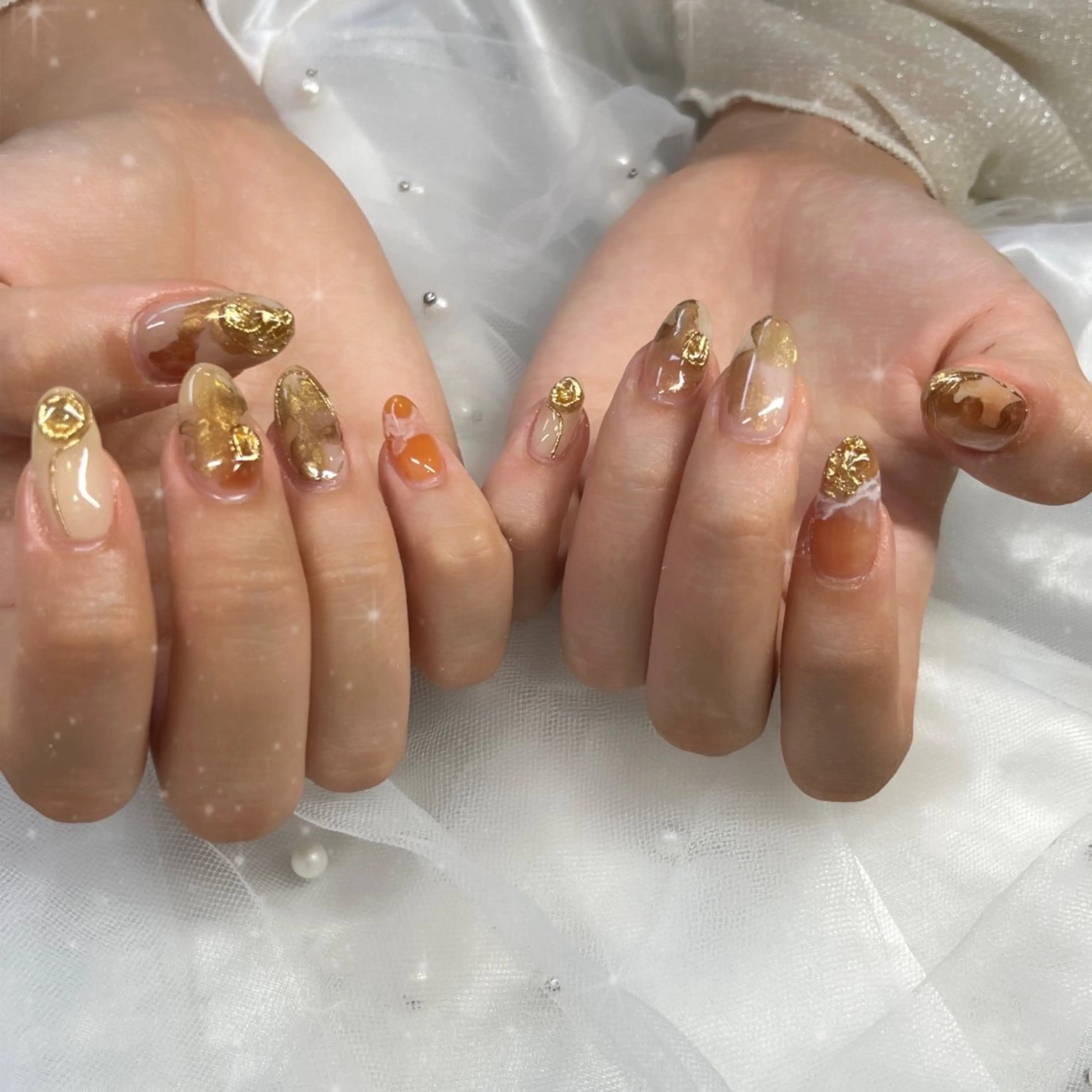 ネイル ニュアンスネイル ハンドネイル ブルーデイジー栄本店所属・BlueDaisy 栄本店のネイルデザイン