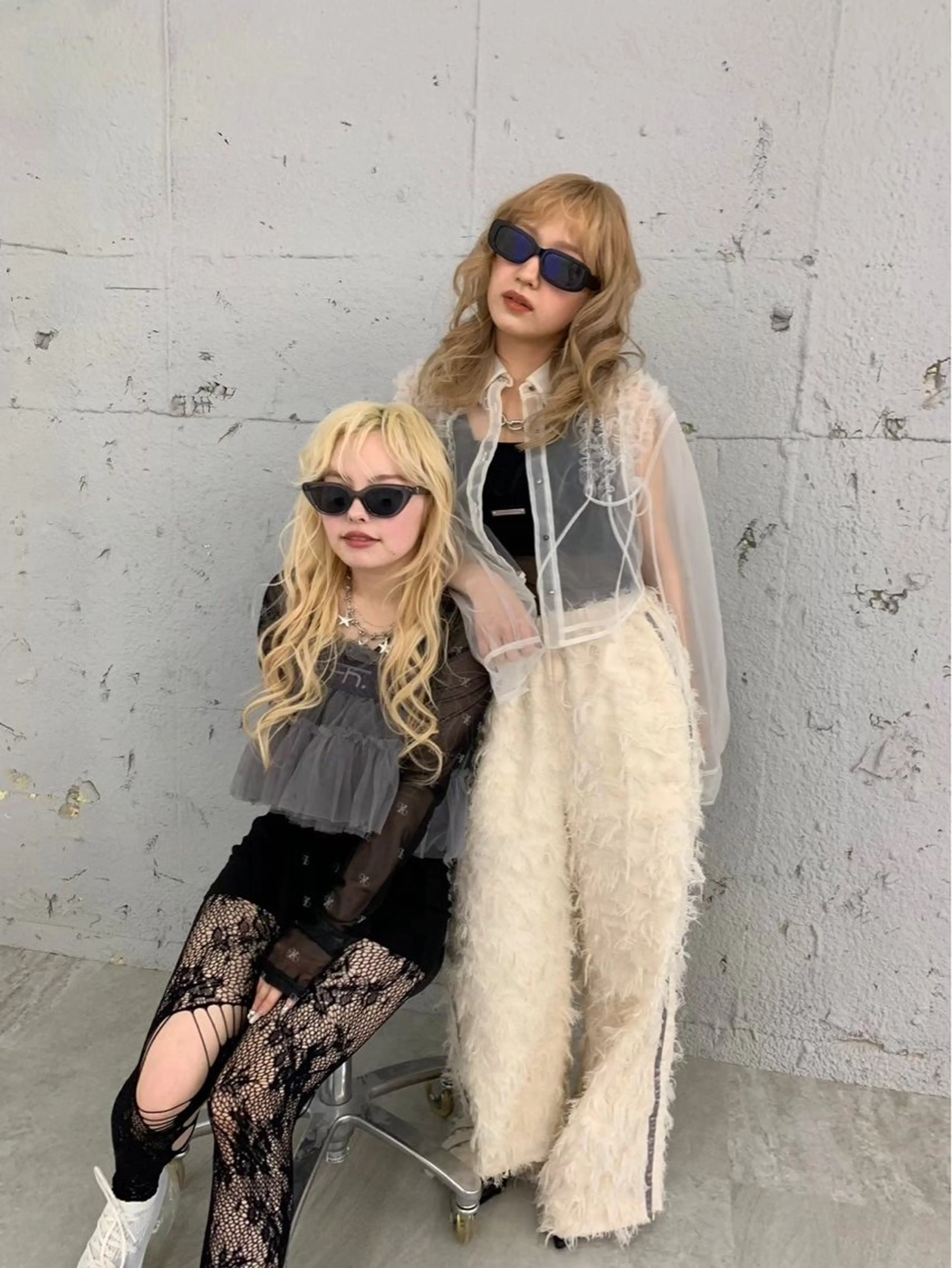 ロング カラー ヘアアレンジ カヨコ/ハイトーン /透明感カラーのヘアスタイル