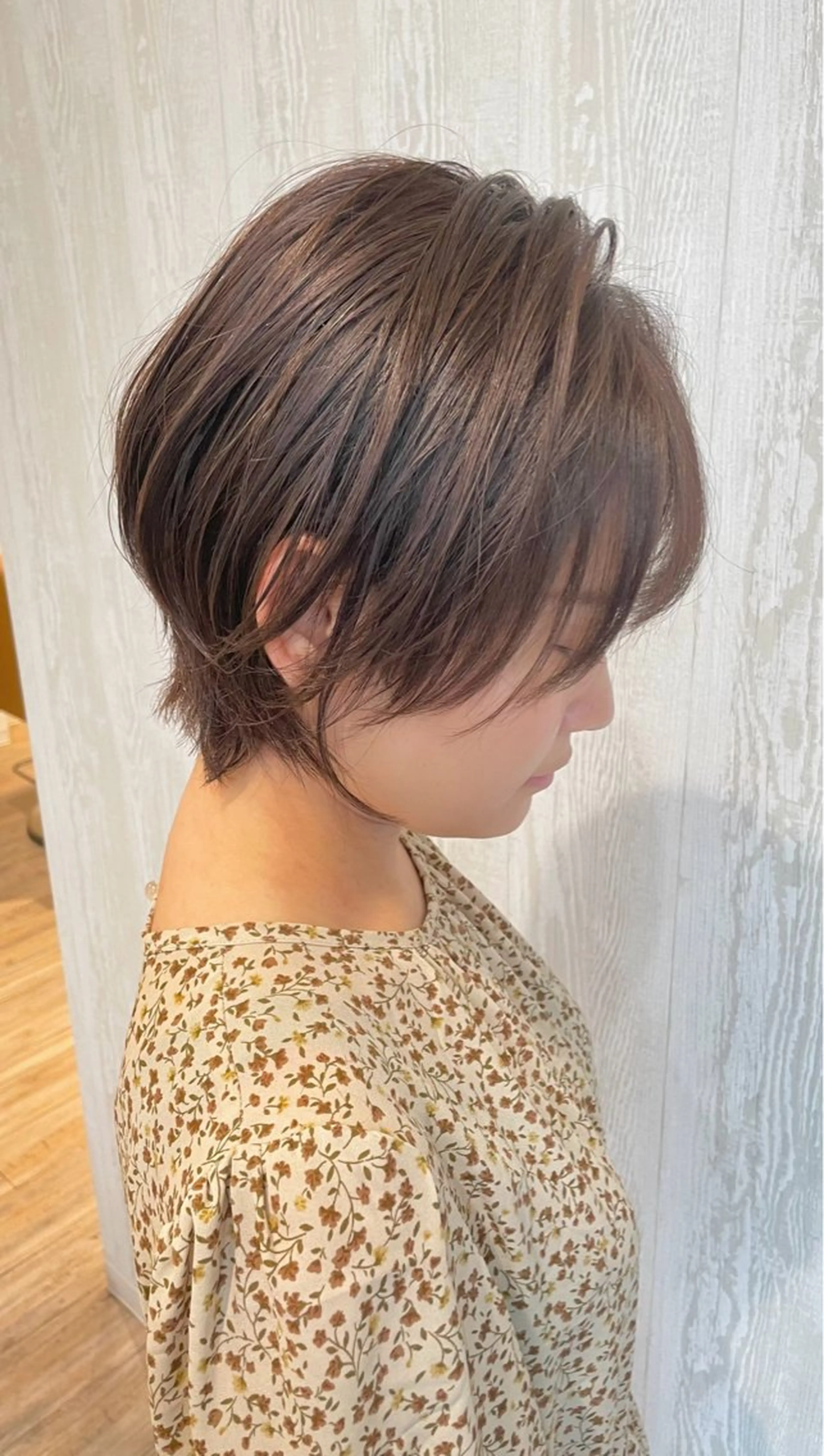 ショート ショートボブ ショートレイヤー ボブ 顔まわりレイヤー 顔周りカット カット ヘアカラー トリートメント 河合秀明/ショート /ボブ/レイヤーのヘアスタイル