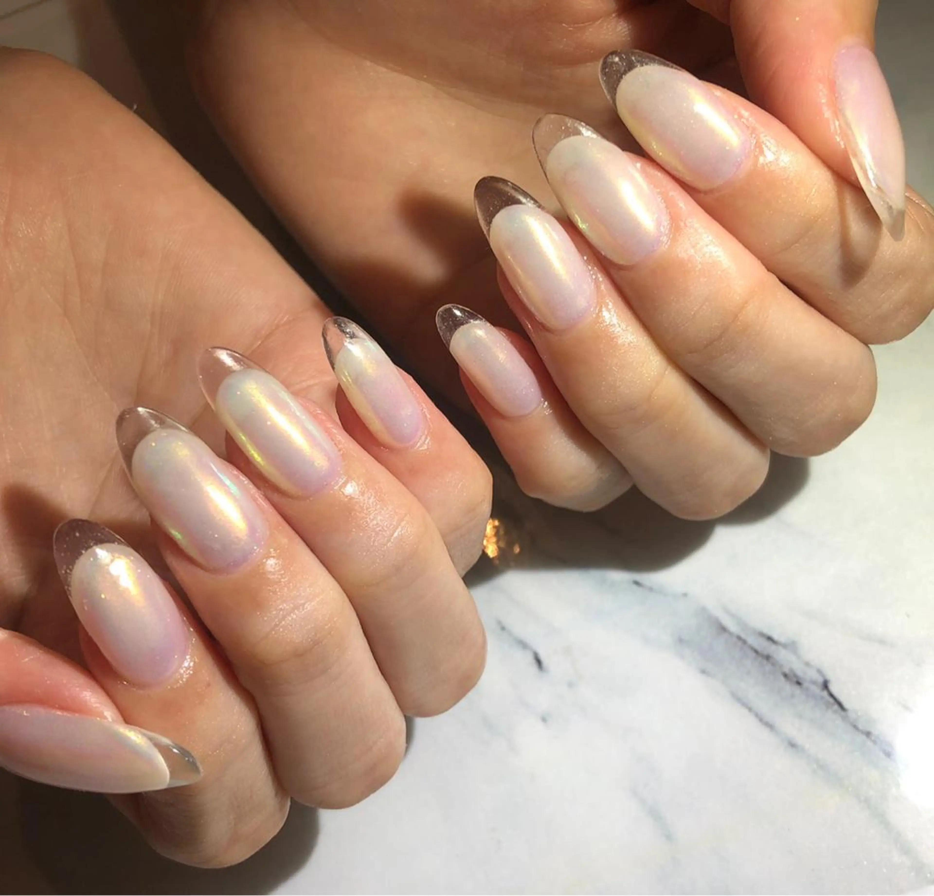 ネイル オーロラネイル Lino+ ネイル&よもぎ蒸しのネイルデザイン