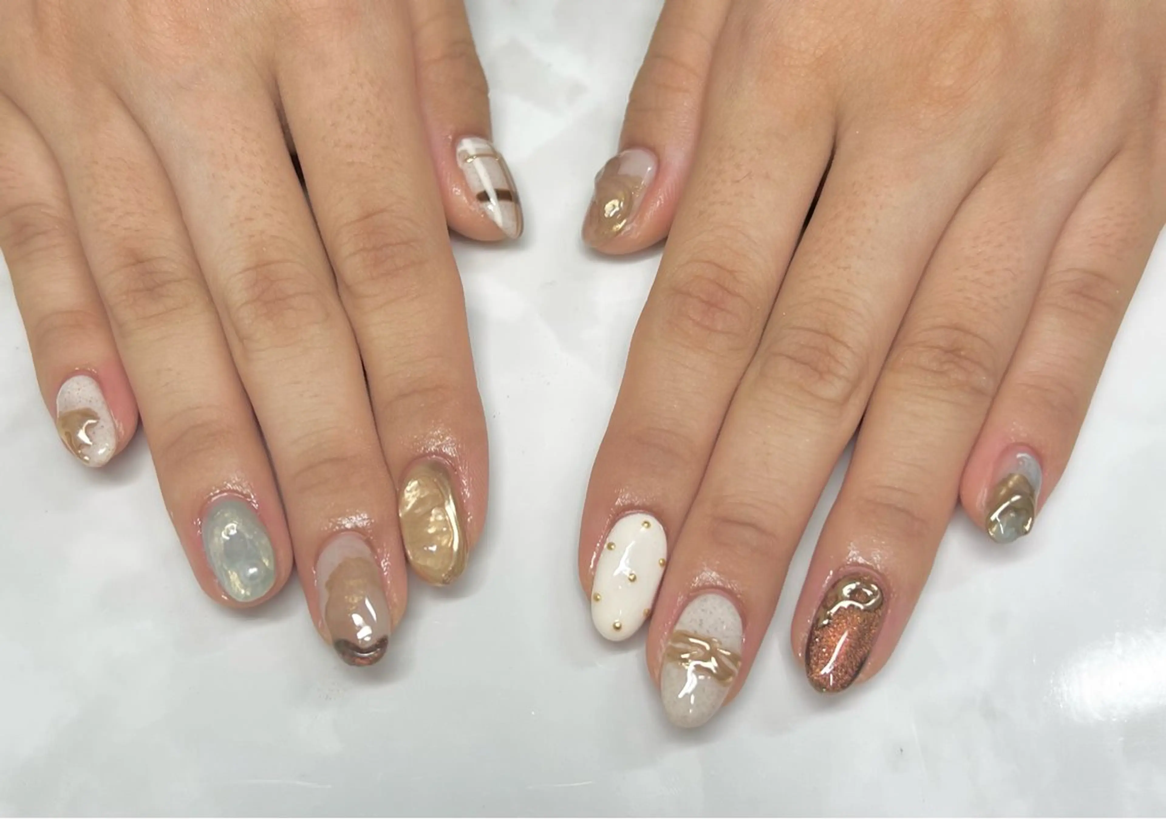 ネイル BLEA.恵比寿-ブレア-所属・AISAフィル× ハードモチ最強のネイルデザイン