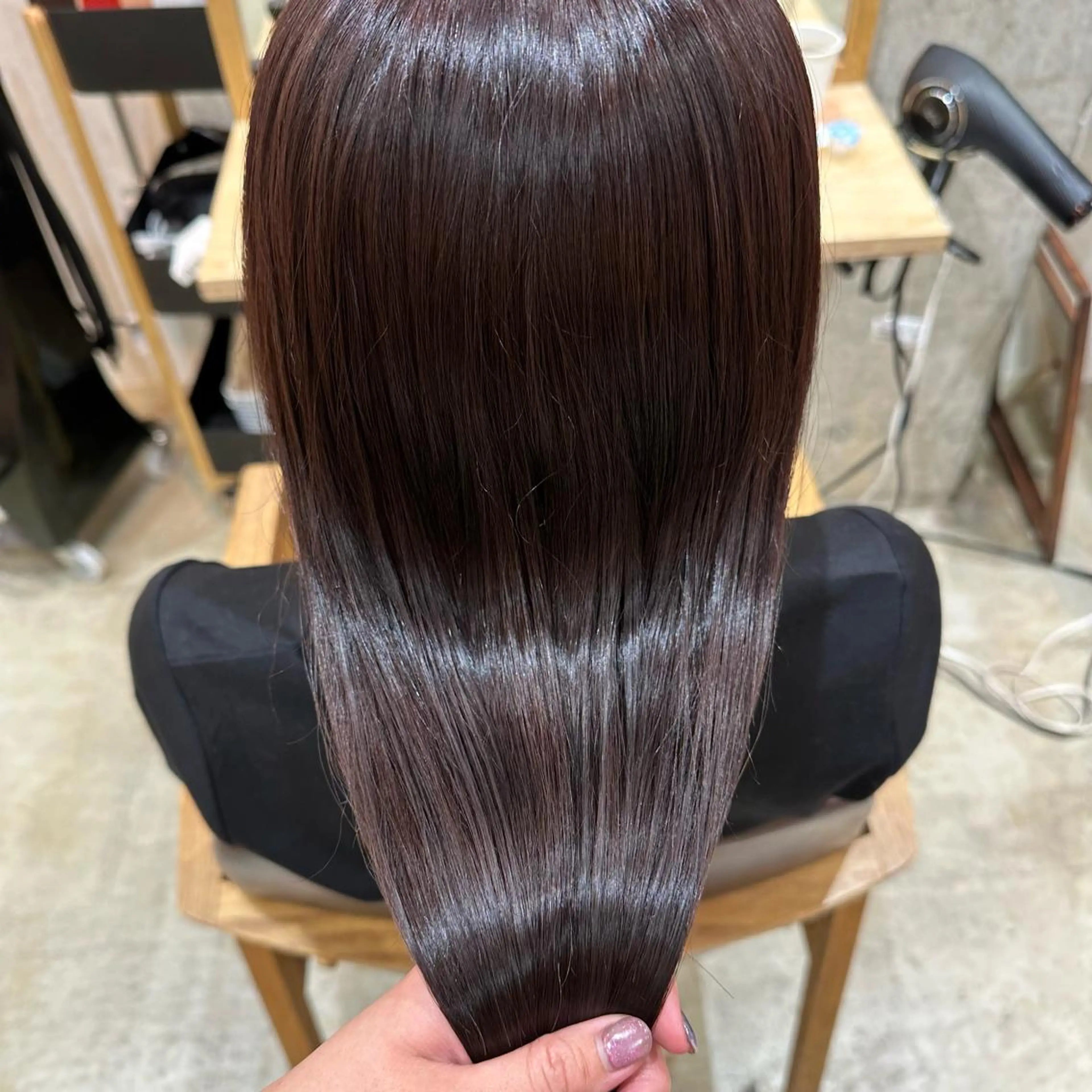 ミディアム カラー ピンクカラー トリートメント ボブ/レイヤー/ニュ アンスパーマ/小夏のヘアスタイル