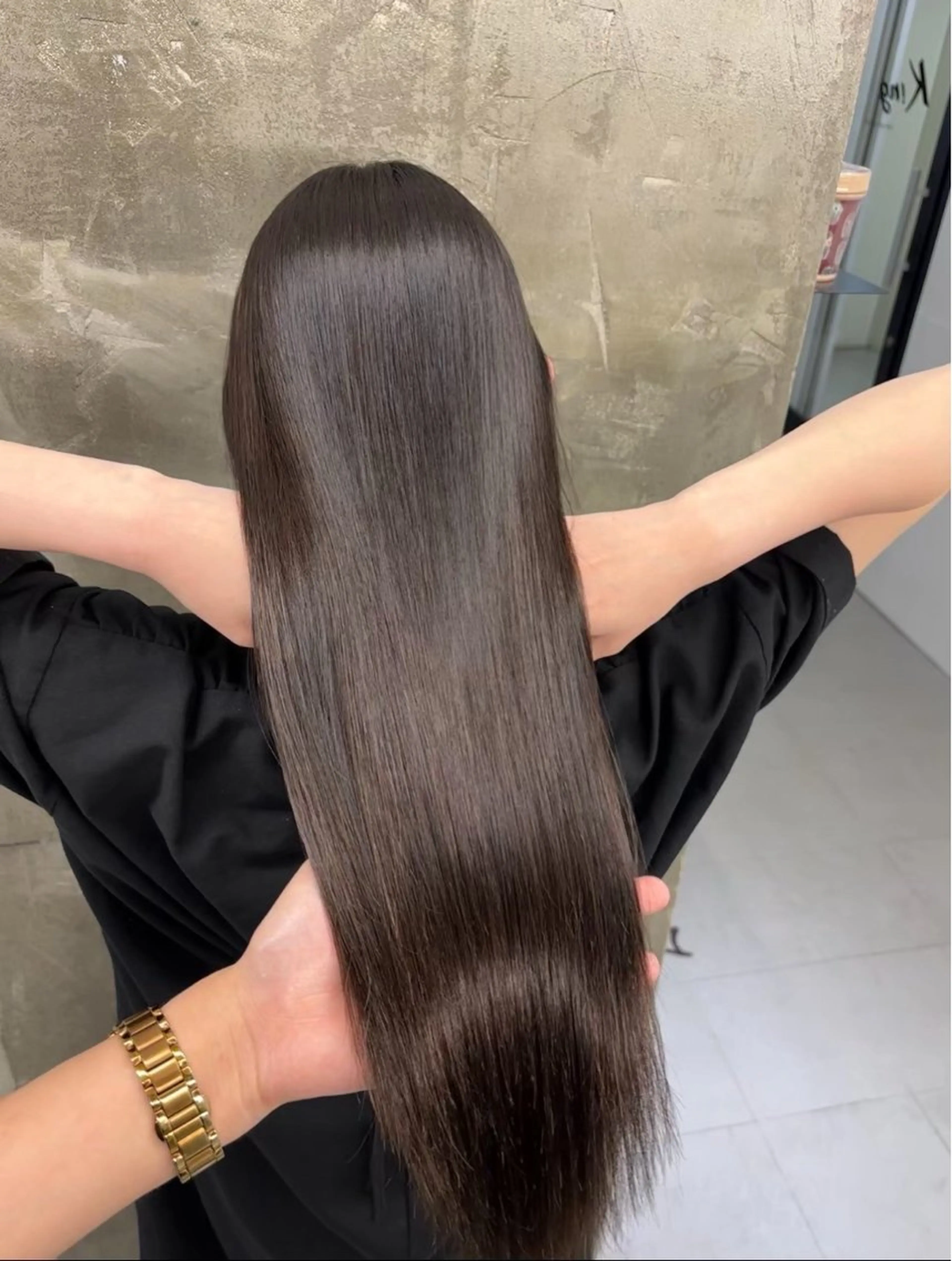 ロング ショートボブ ボブ ハッシュカット ハイライト 髪質改善 荒金 大翔のヘアスタイル