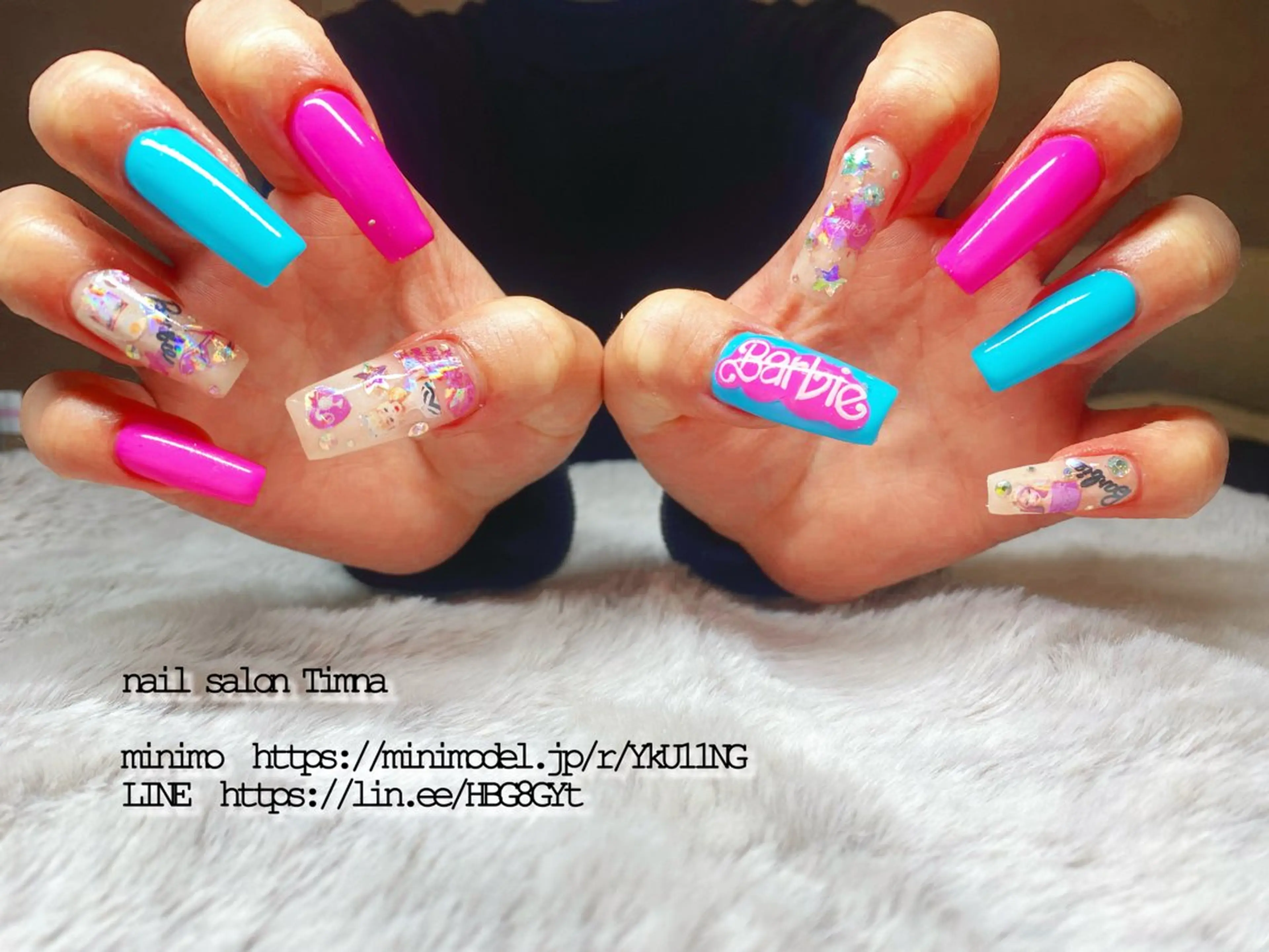 ロング ハンドネイル NAILSALON 🍔Timna🍟のネイルデザイン