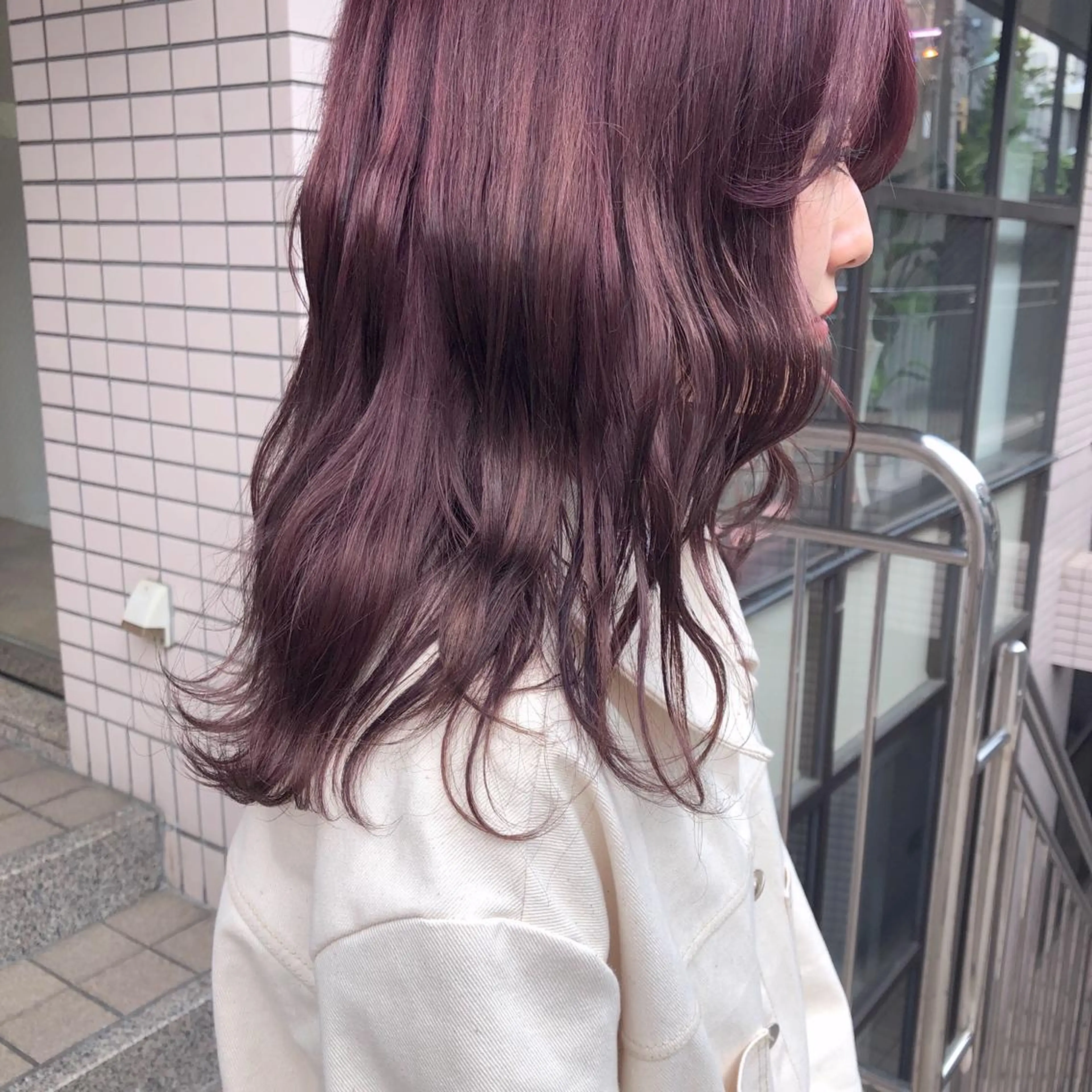 セミロング カラー パーマ ヘアアレンジ メンズ ネイル マツエク・マツパ ピンクカラー バイオレットカラー カラーマツエク ピンク 天神レイヤーカット No.1💖マユカのヘアスタイル