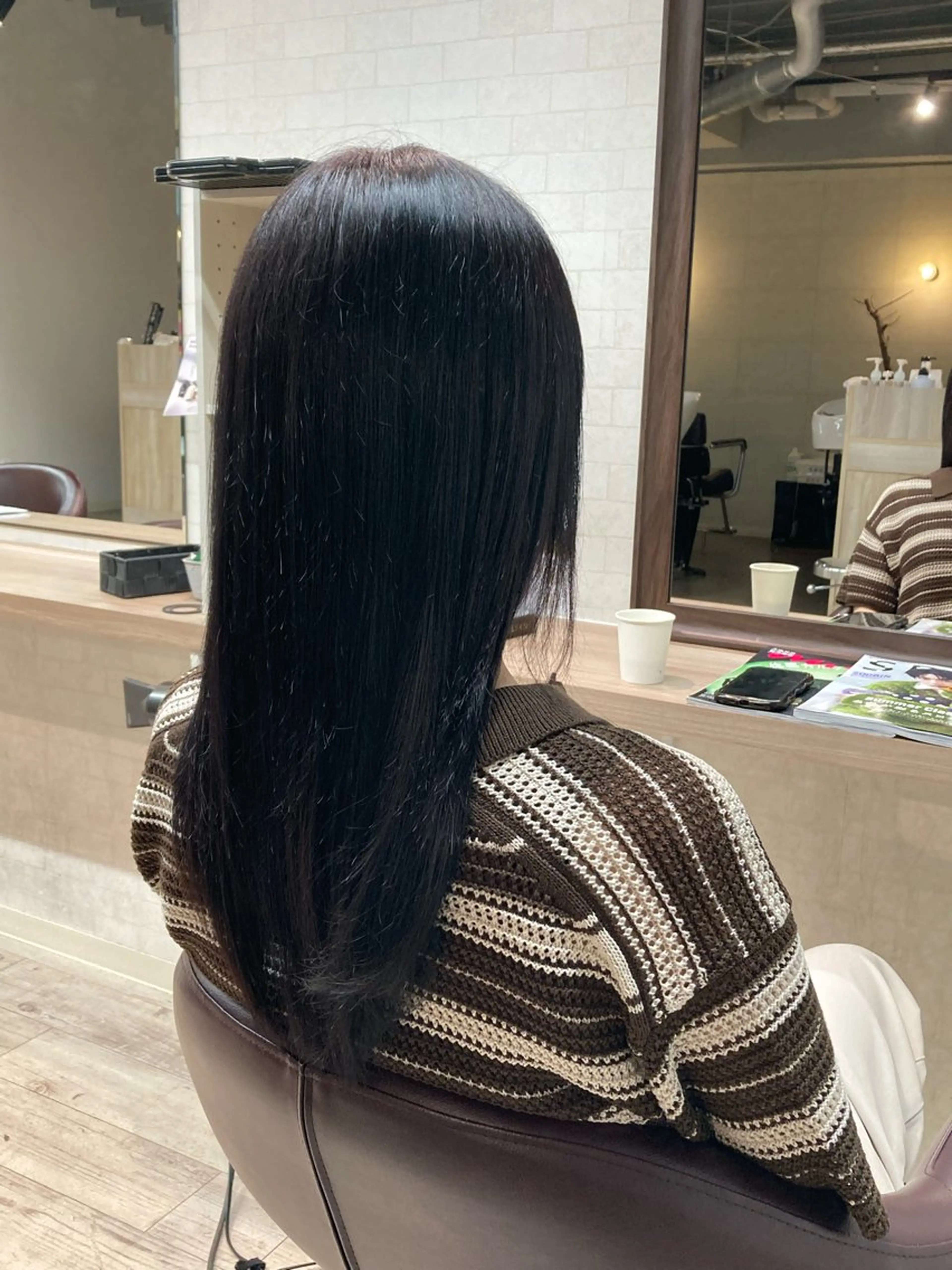 ロング カラー 縮毛矯正モデル募集中 佐藤　凛のヘアスタイル