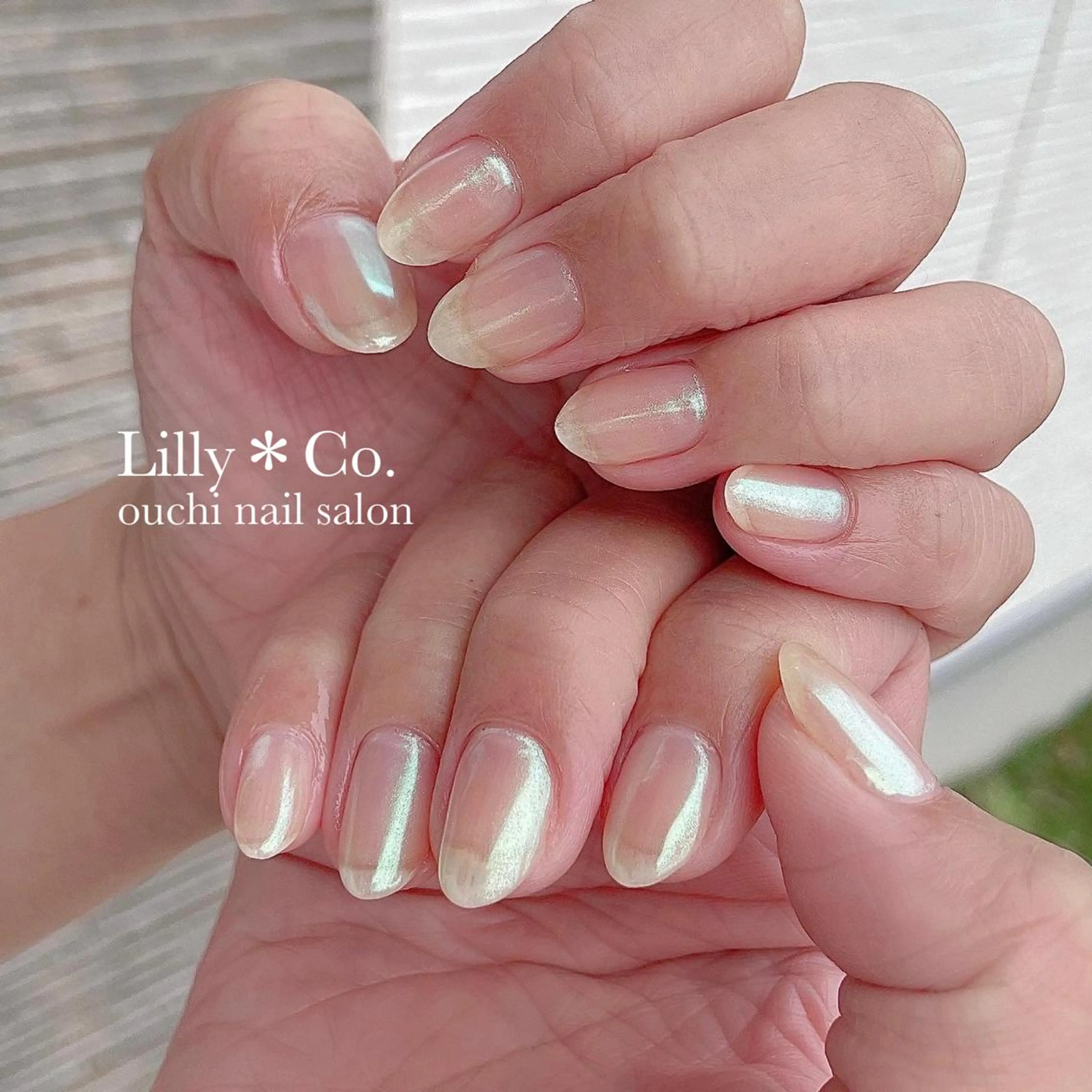 ネイル オーロラネイル ハンドネイル ハンドケア Lilly Co.のネイルデザイン