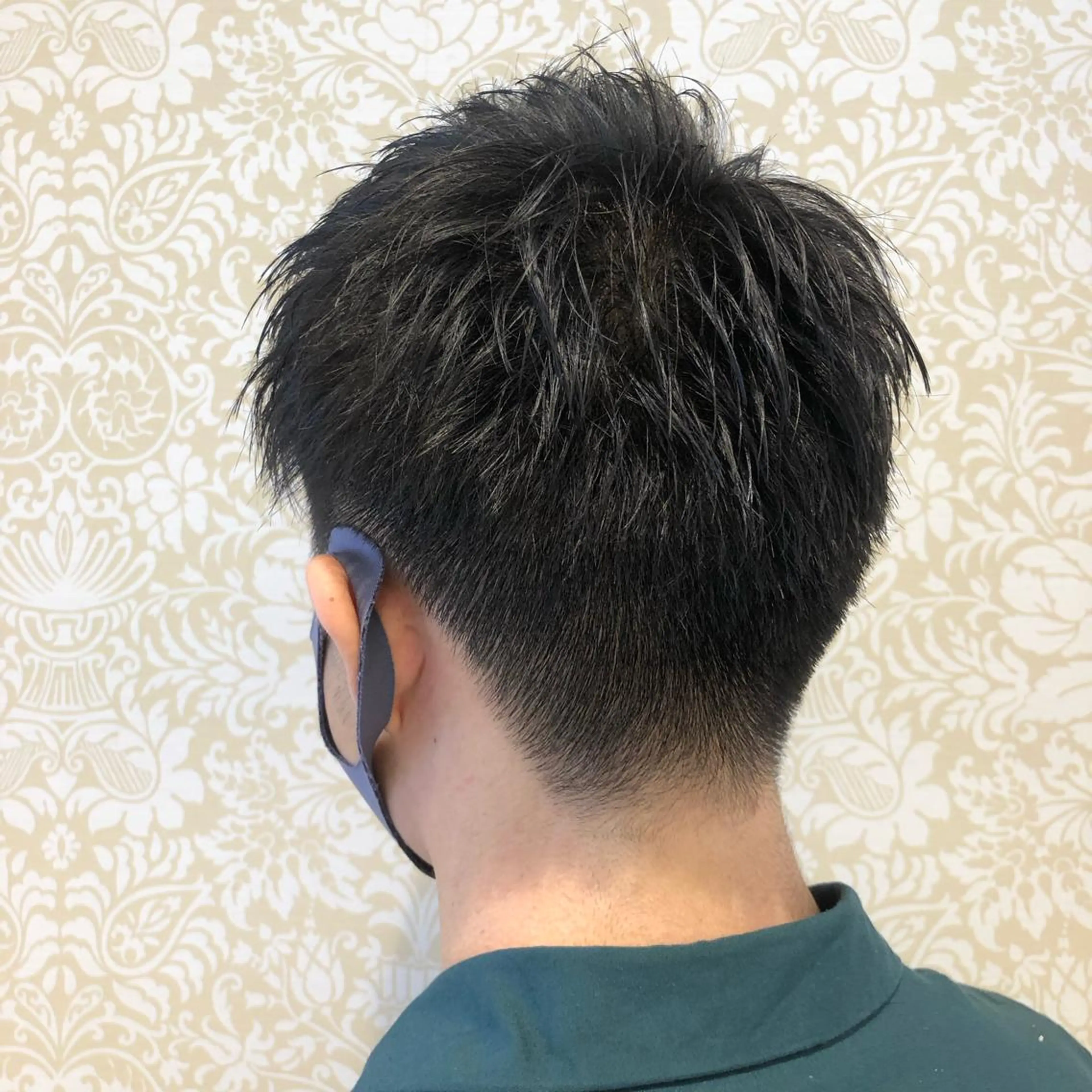 ショート メンズ カット 🐠寒色系×パーマ 櫻井　麿偉🐏のヘアスタイル