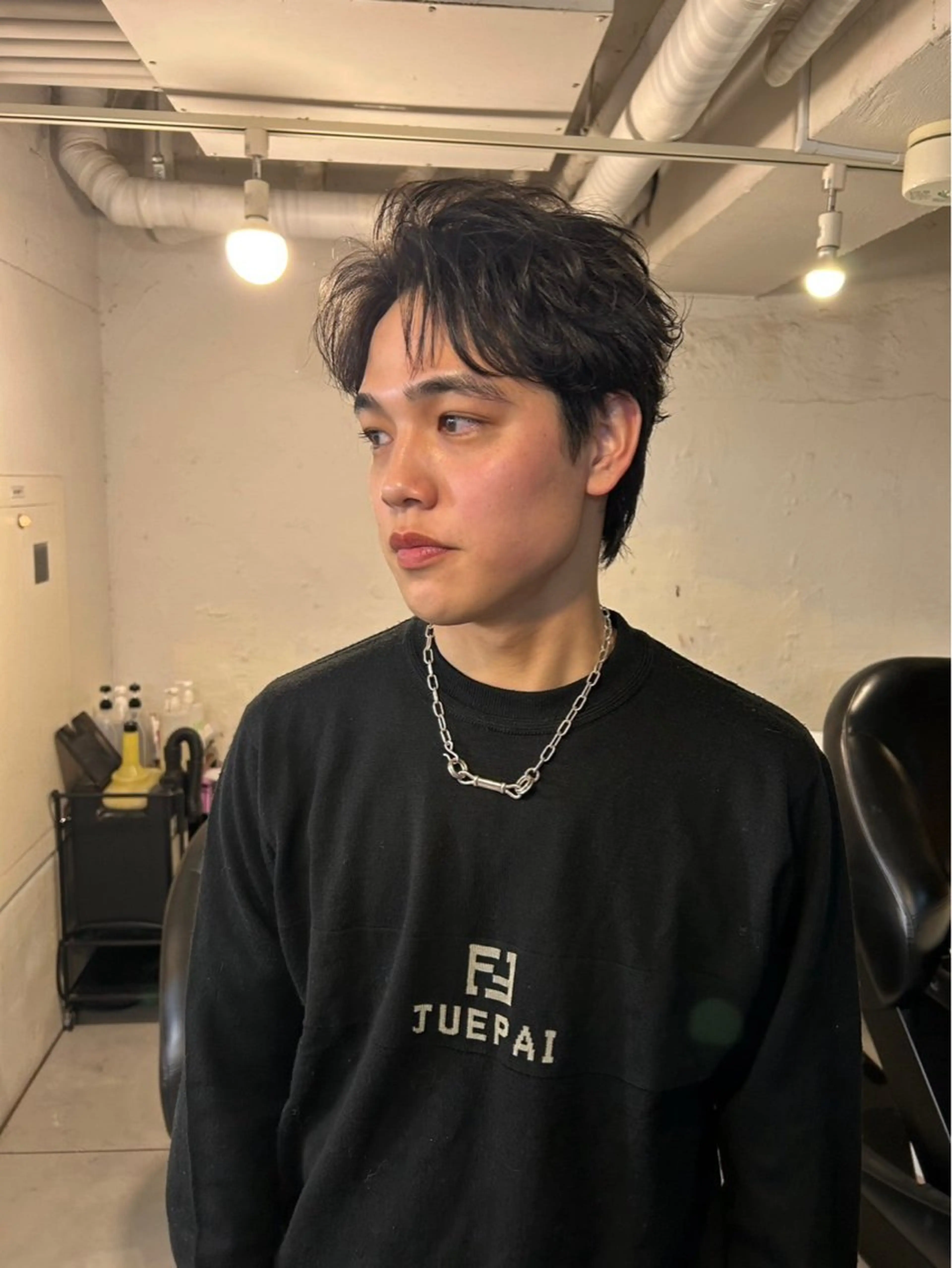 ショート カラー パーマ メンズ カット パーマ 横浜/メンズ特化/ Farbe/田中颯斗のヘアスタイル