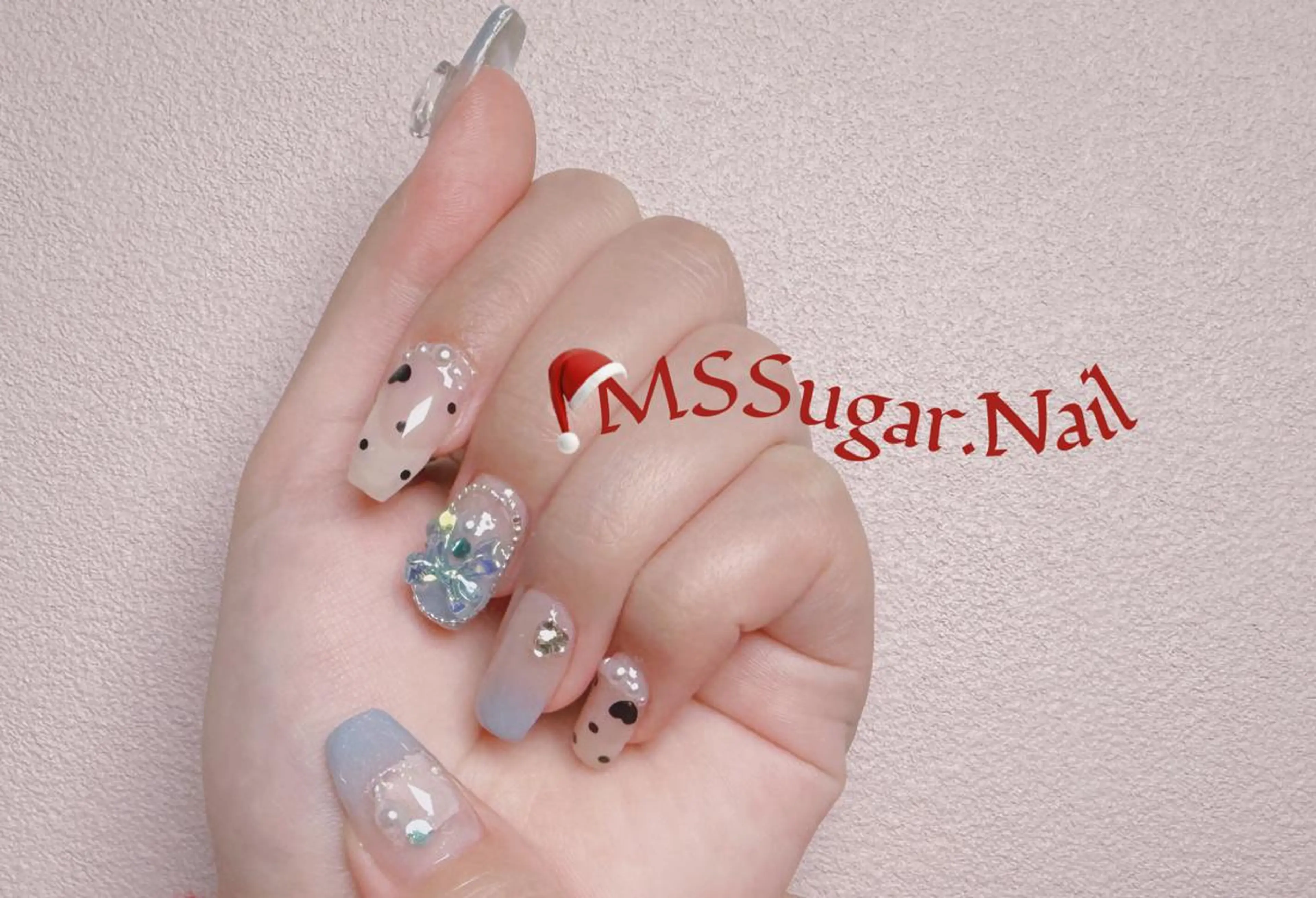ネイル ハロウィン ロングネイル マグネットネイル スカルプネイル ネイルチップ MSSugar Nailのネイルデザイン