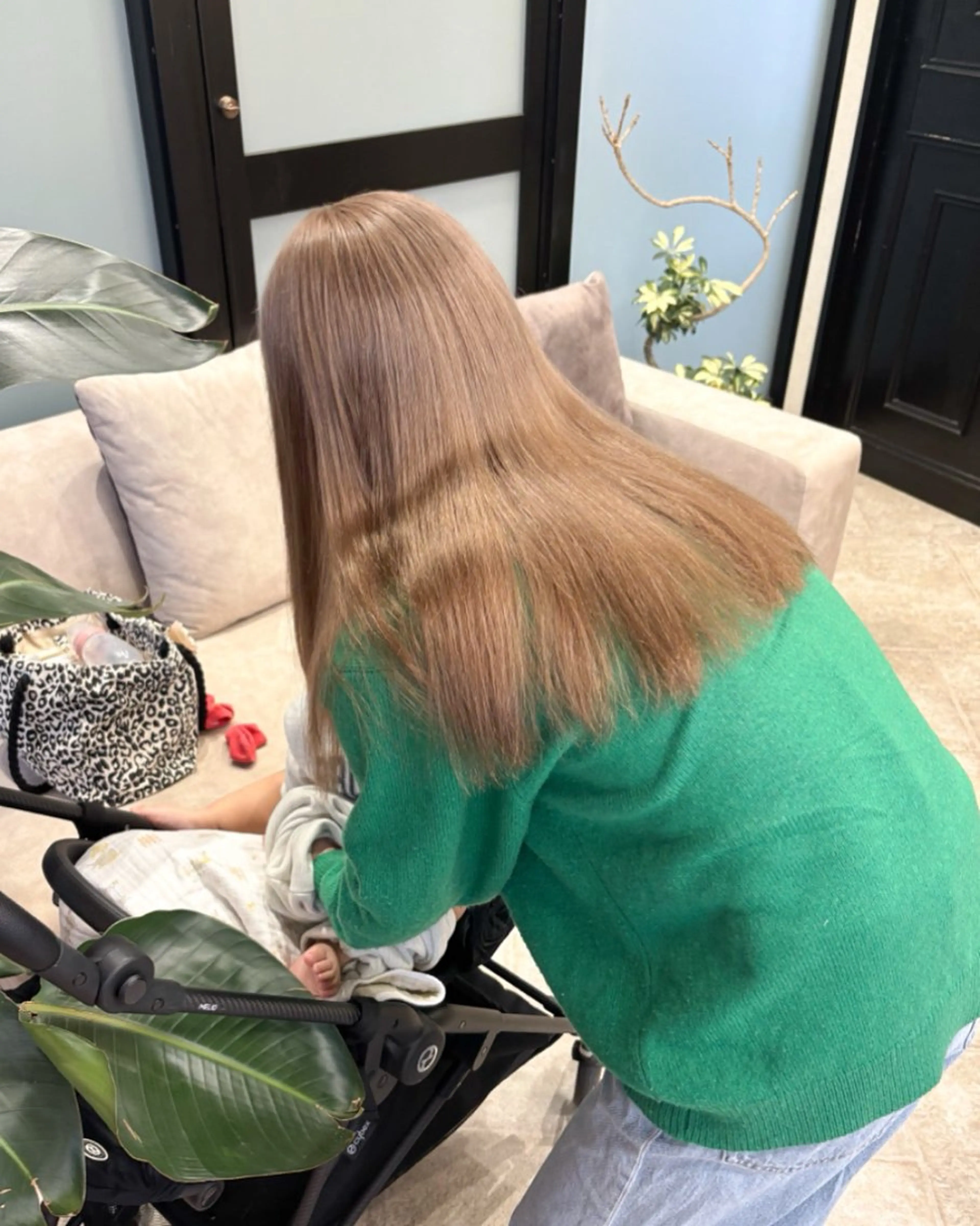 ロング カラー カット ヘアカラー 藤井 貴美子のヘアスタイル