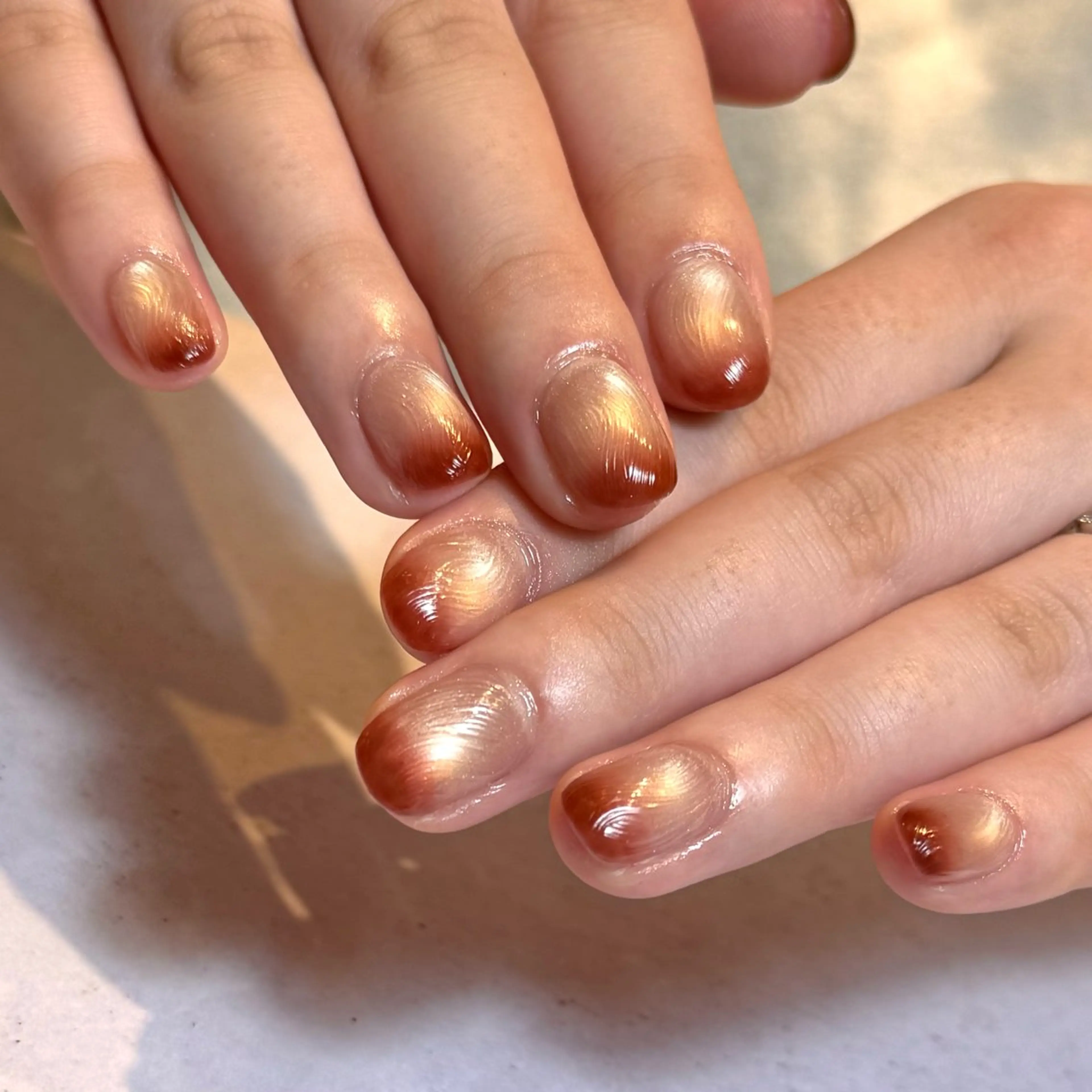 ネイル クリアネイル フラッシュネイル フラッシュマグ フレンチネイル マグネットネイル ハンドネイル Luana nailのネイルデザイン