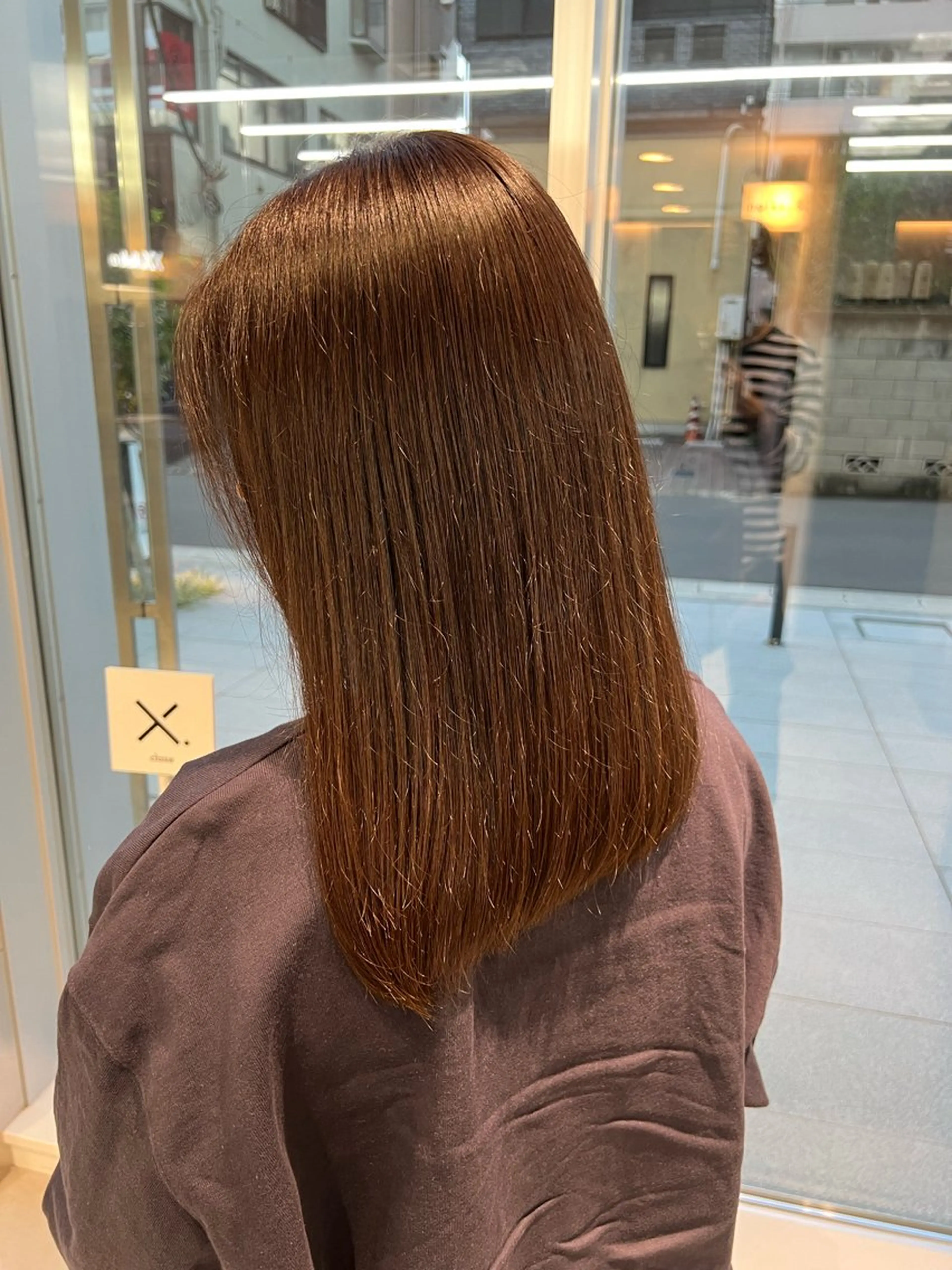 ミディアム カラー トリートメント カット トリートメント 吉沢遣人/レイヤー 艶カラー/抜け感のヘアスタイル