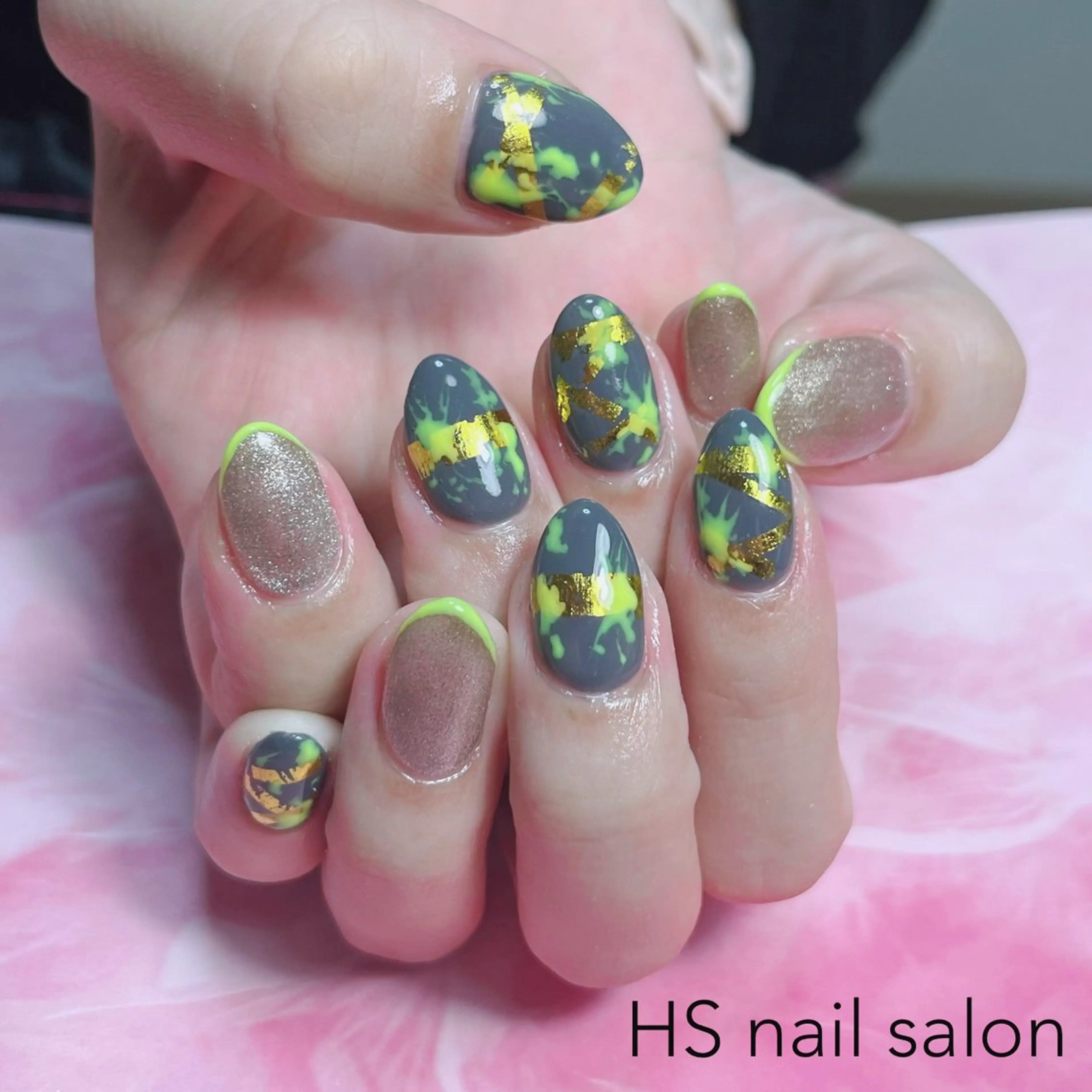 ミディアム ハンドネイル hs nail salonのネイルデザイン