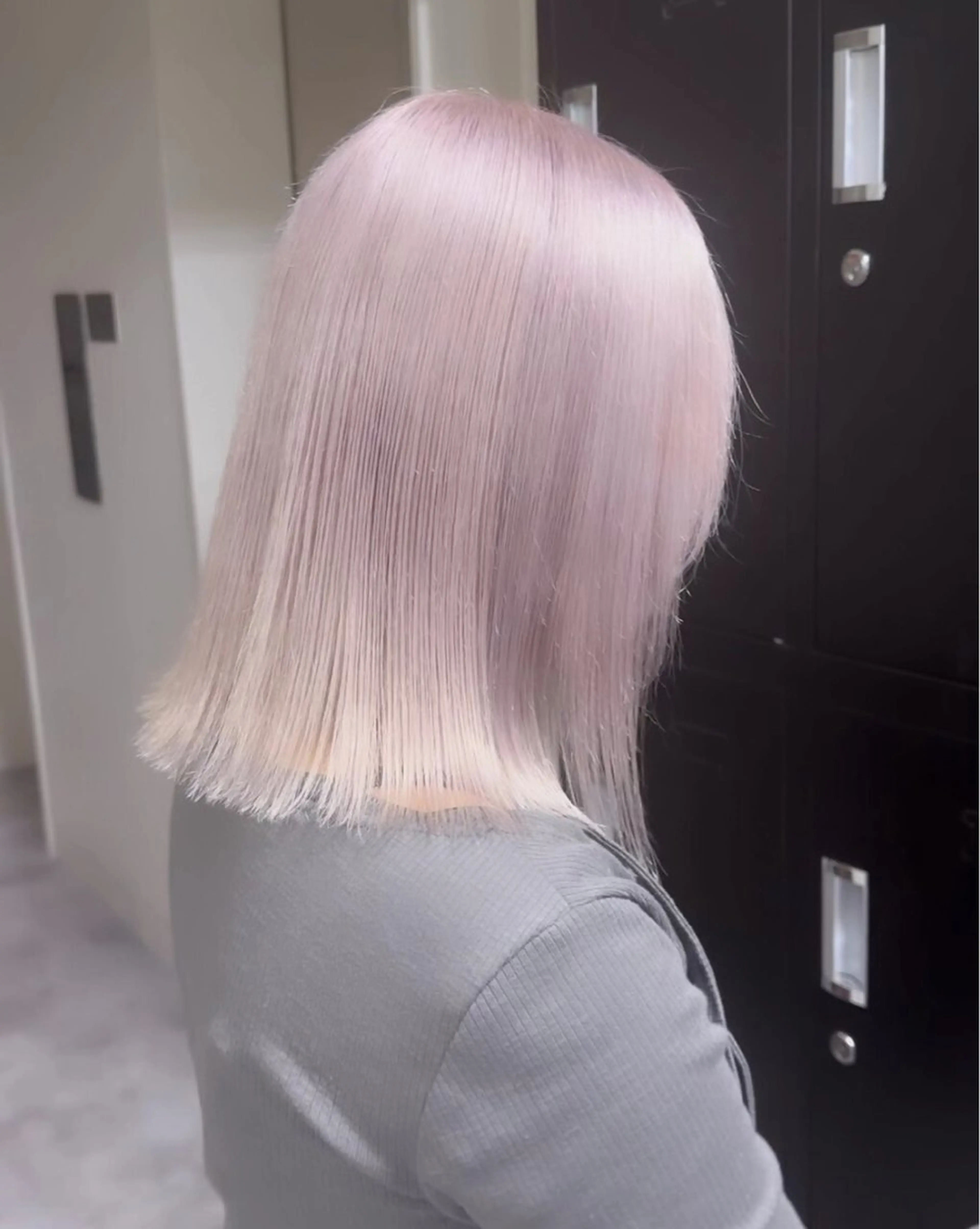 ミディアム ヘアカラー Maison髪質改善 レイヤー/三宮のヘアスタイル