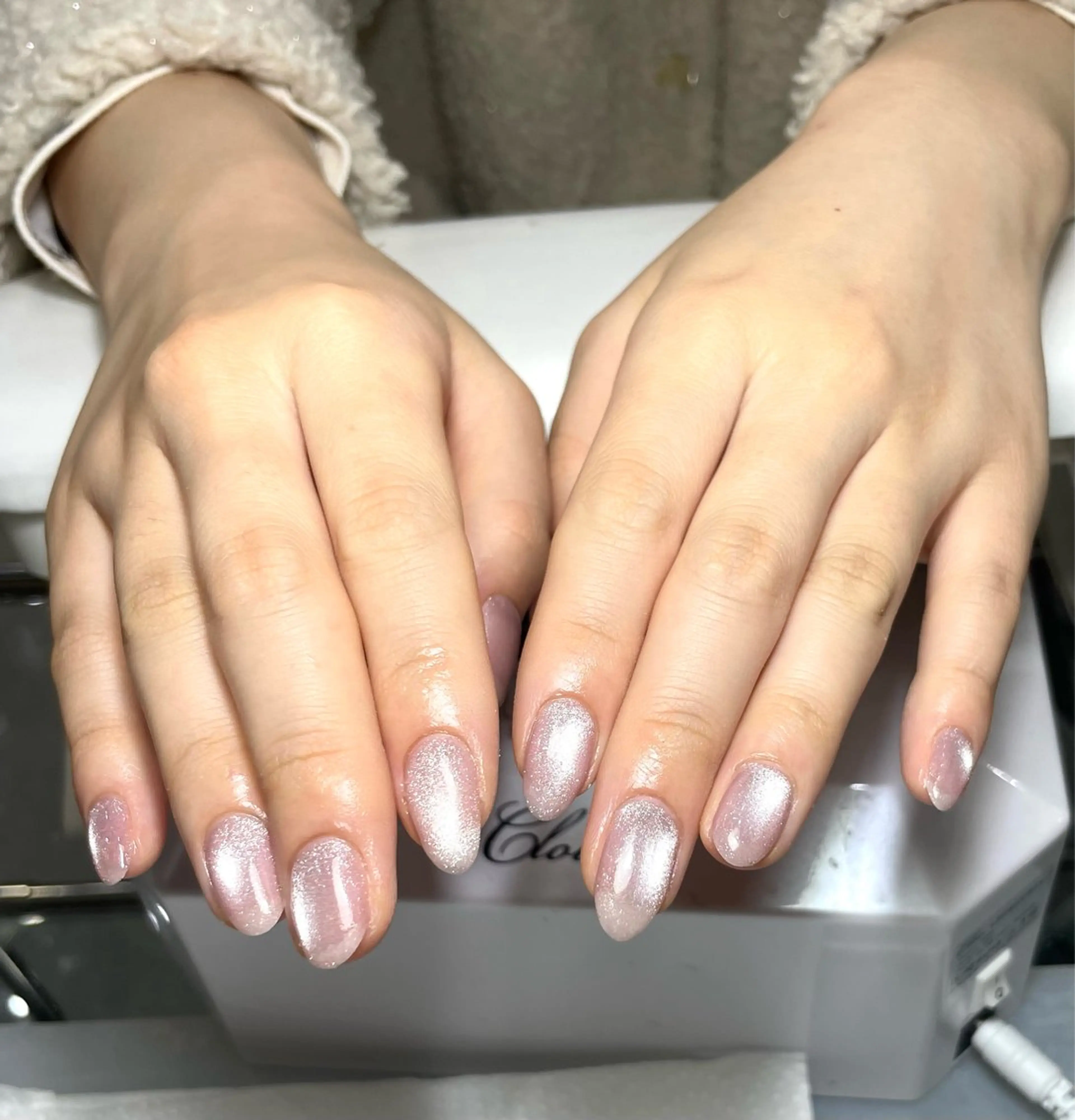 オフ無しマグネットネイル🎀の写真