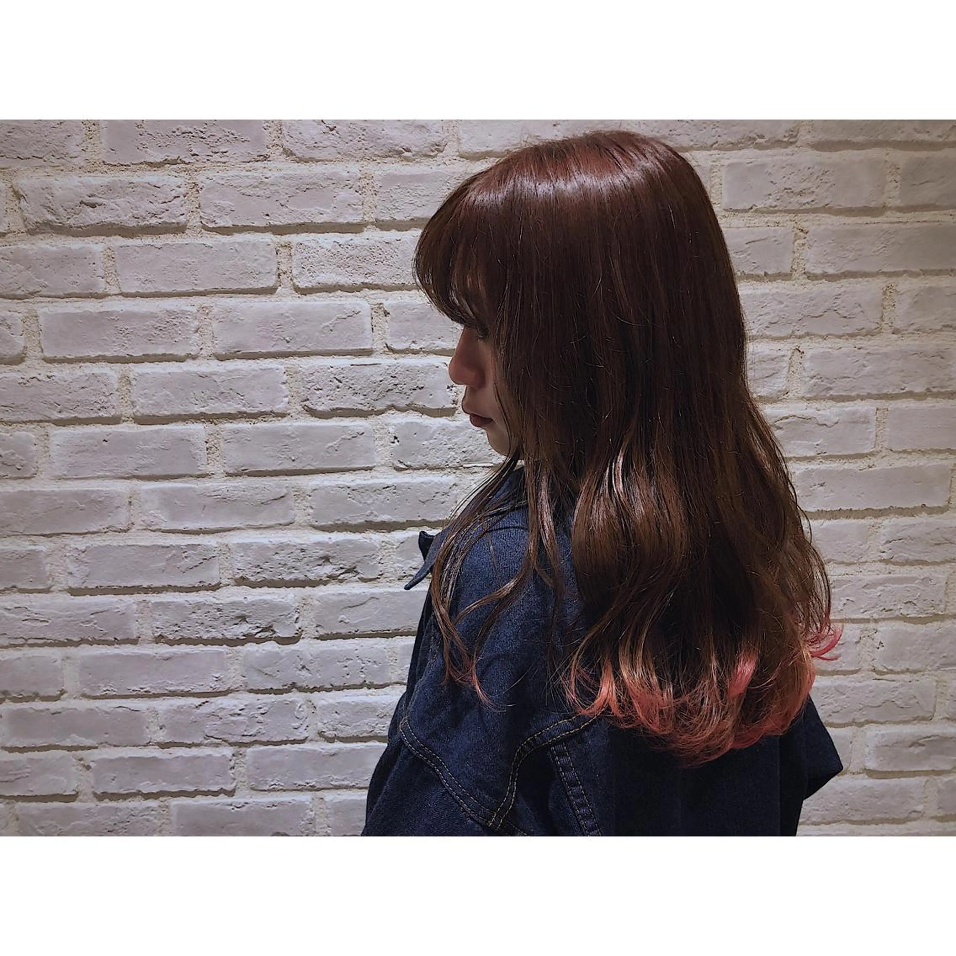 ロング カラー パーマ ヘアアレンジ 藤井 菜緒のヘアスタイル