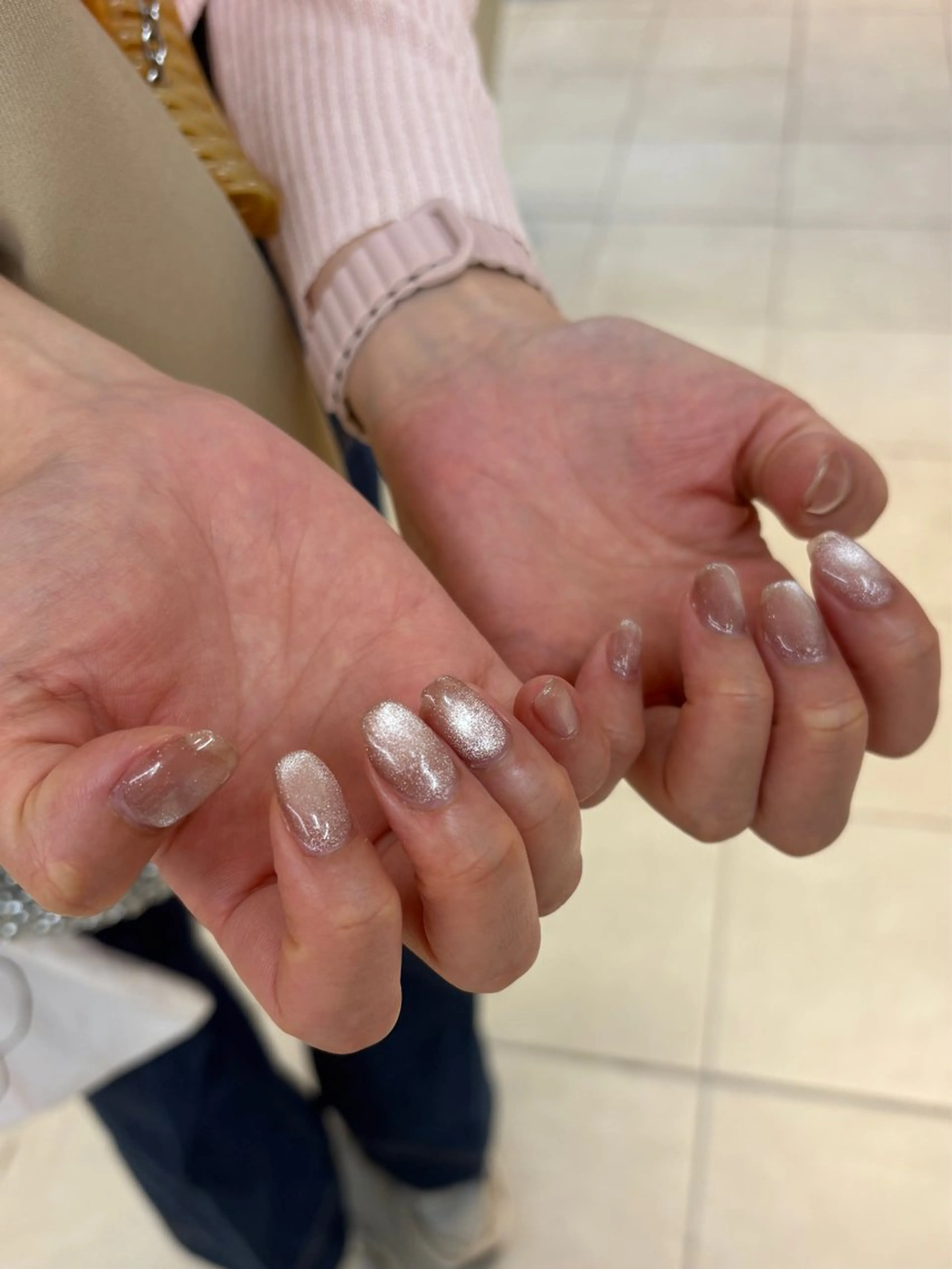 ネイル マグネットネイル マグネットワンカラー ワンカラーネイル ハンドネイル aya .Sのネイルデザイン