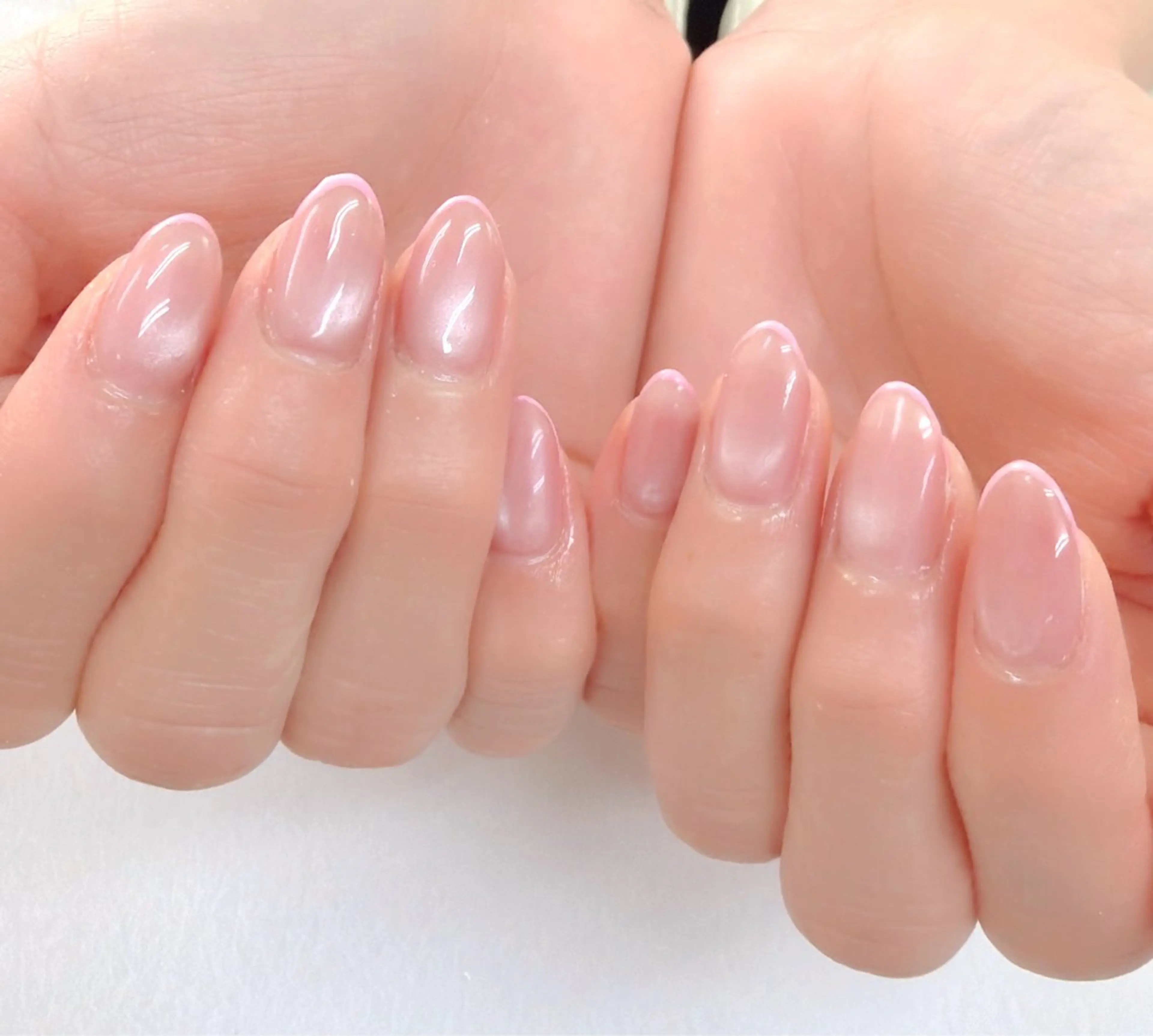 ネイル フレンチネイル ピンク ハンドネイル iku🌷 by 上福岡らんらんのネイルデザイン