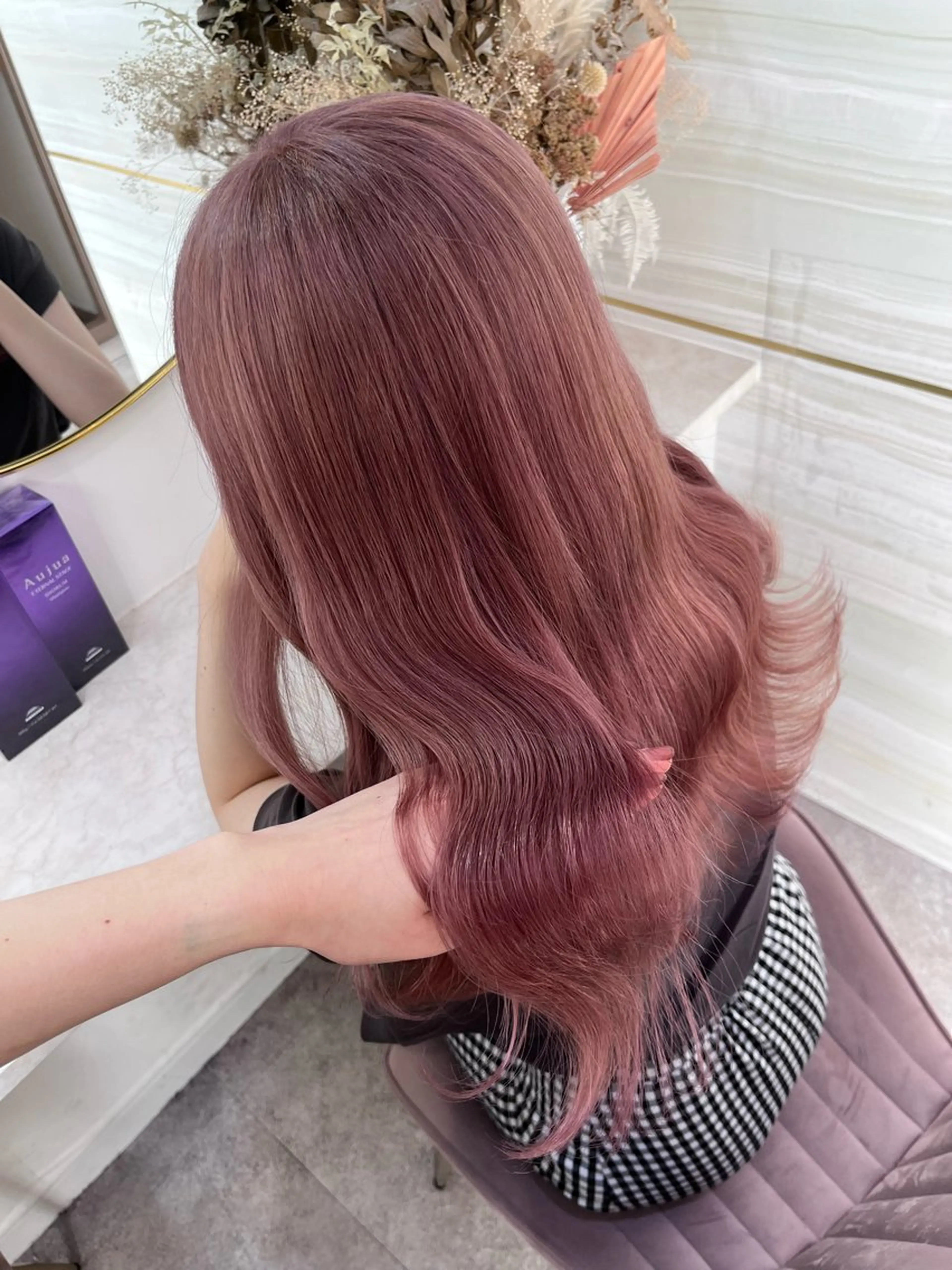 ミディアム カラー 💘Kurea💘 艶髪/韓国/暗髪のヘアスタイル