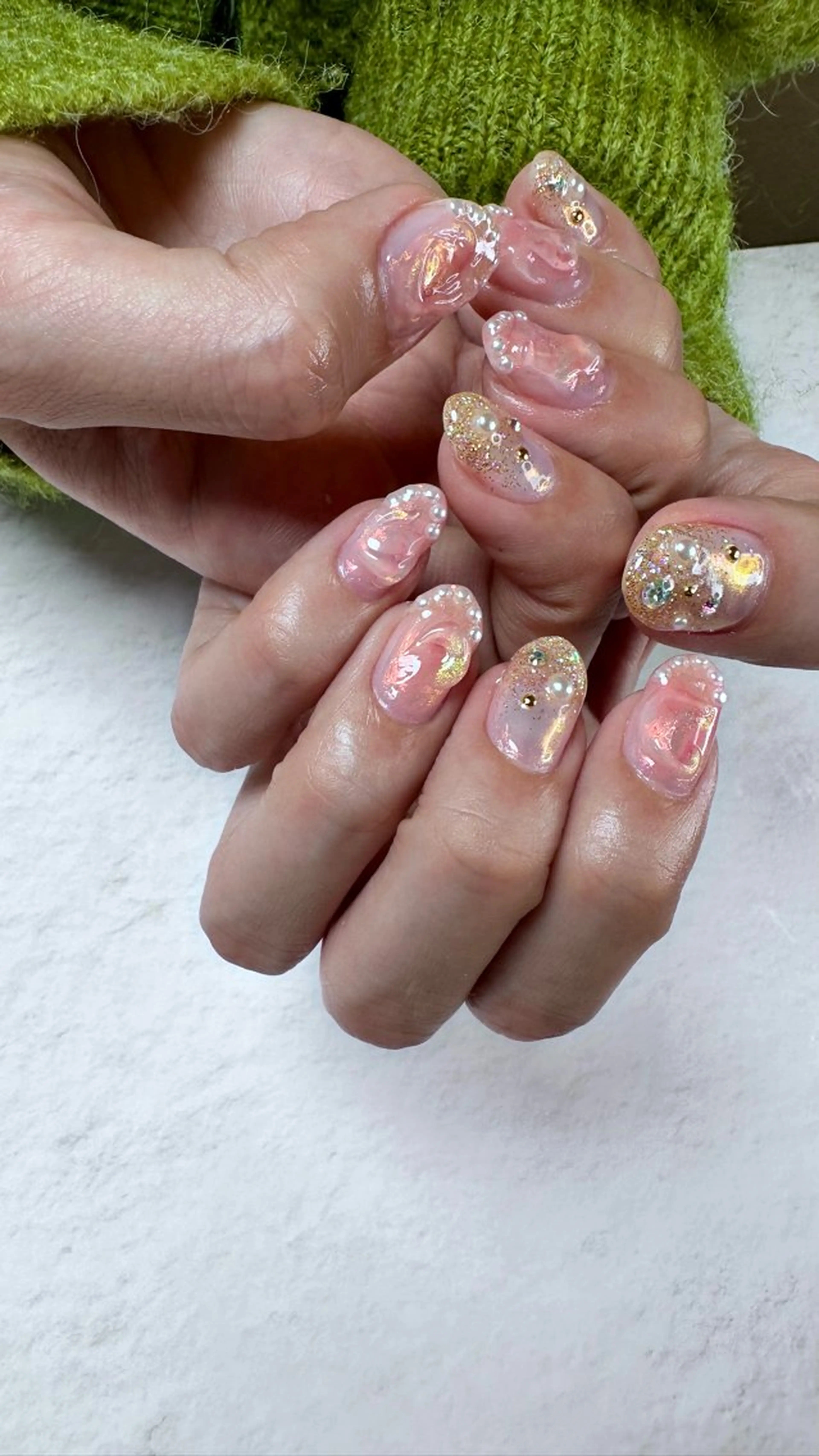 ネイル ニュアンスネイル ハンドネイル ハンドケア Atelier Ariのネイルデザイン