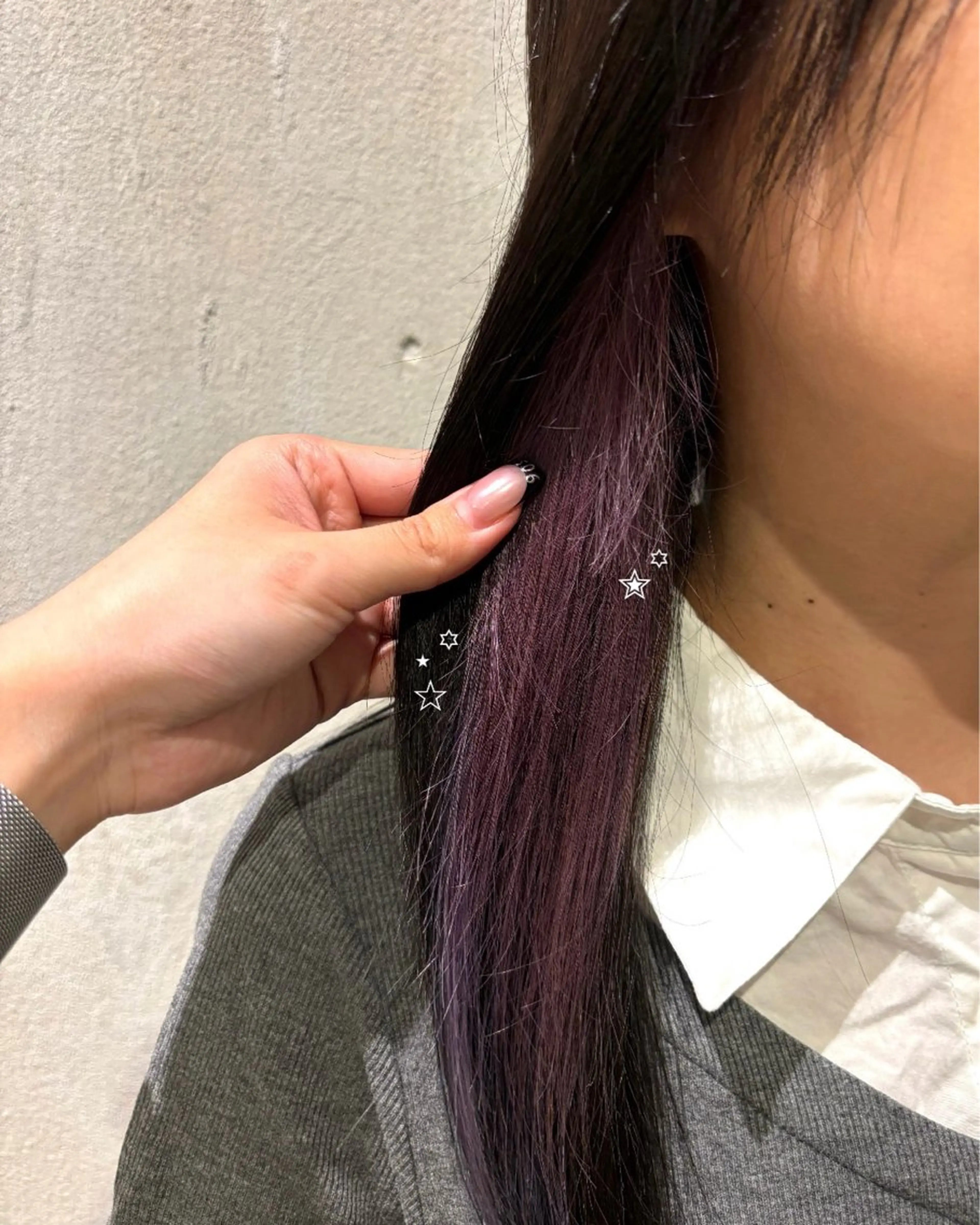 ワンポイントでお洒落に可愛く🪄︎︎➡️インナーカラー🎀の写真