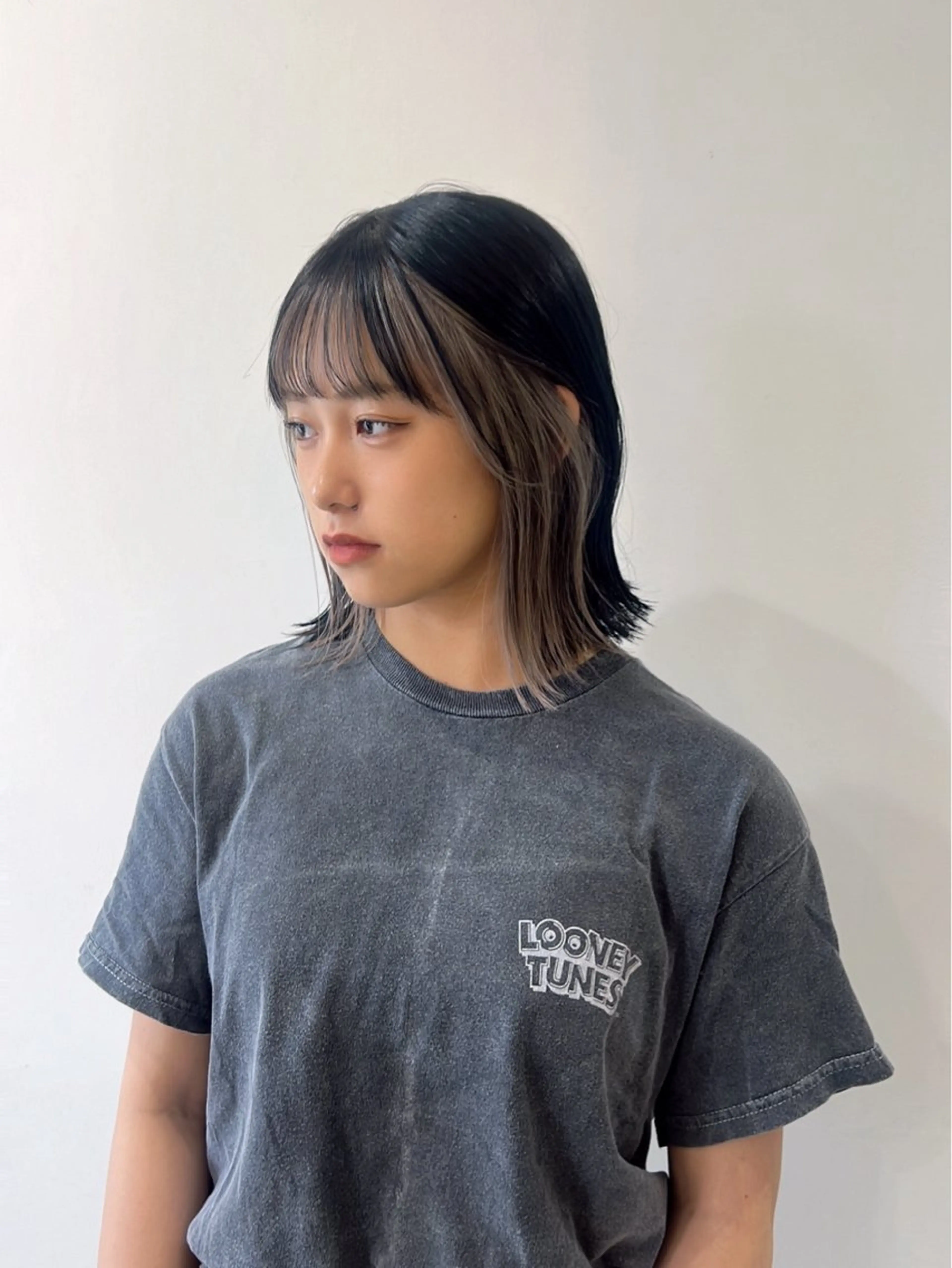 ミディアム ミストバング カット ヘアカラー 🤎大人可愛い/ Rinka🤎のヘアスタイル