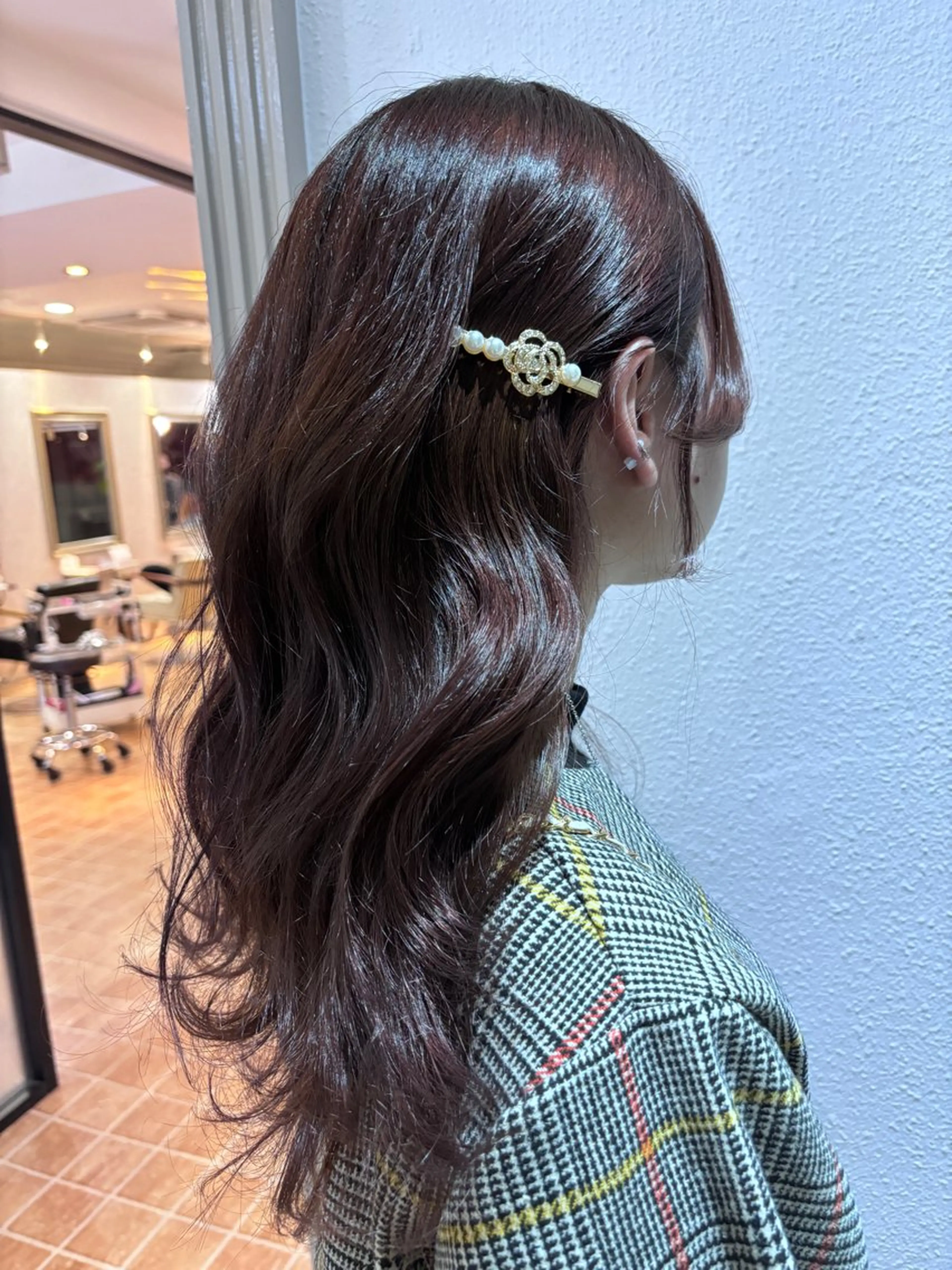 ロング カラー ラベンダーカラー カット ヘアカラー トリートメント 和歌山韓国ヘア🌙 MOEのヘアスタイル