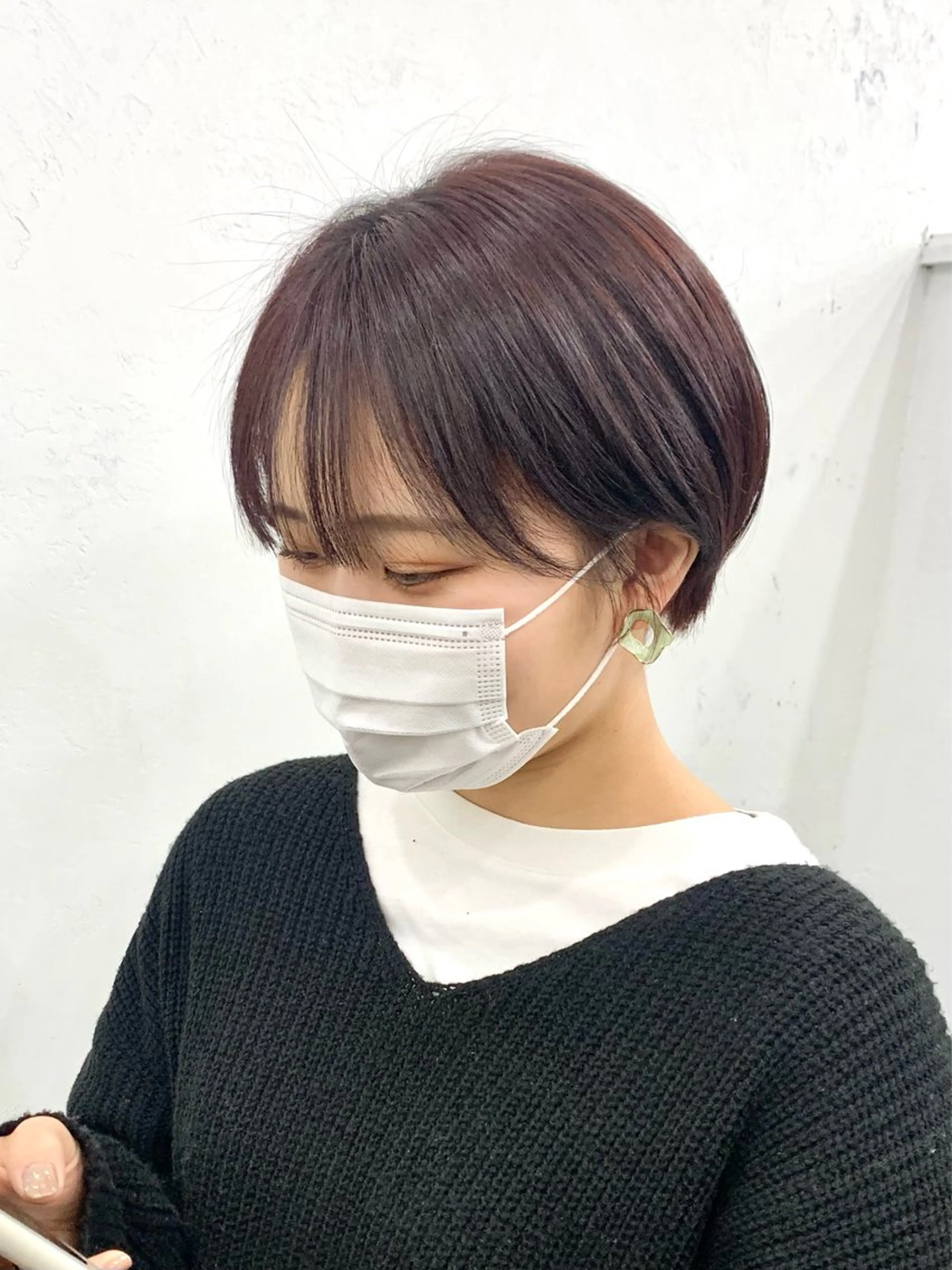 ショート カラー レイヤー ハイトーン 暖色⭐︎KANAKOのヘアスタイル
