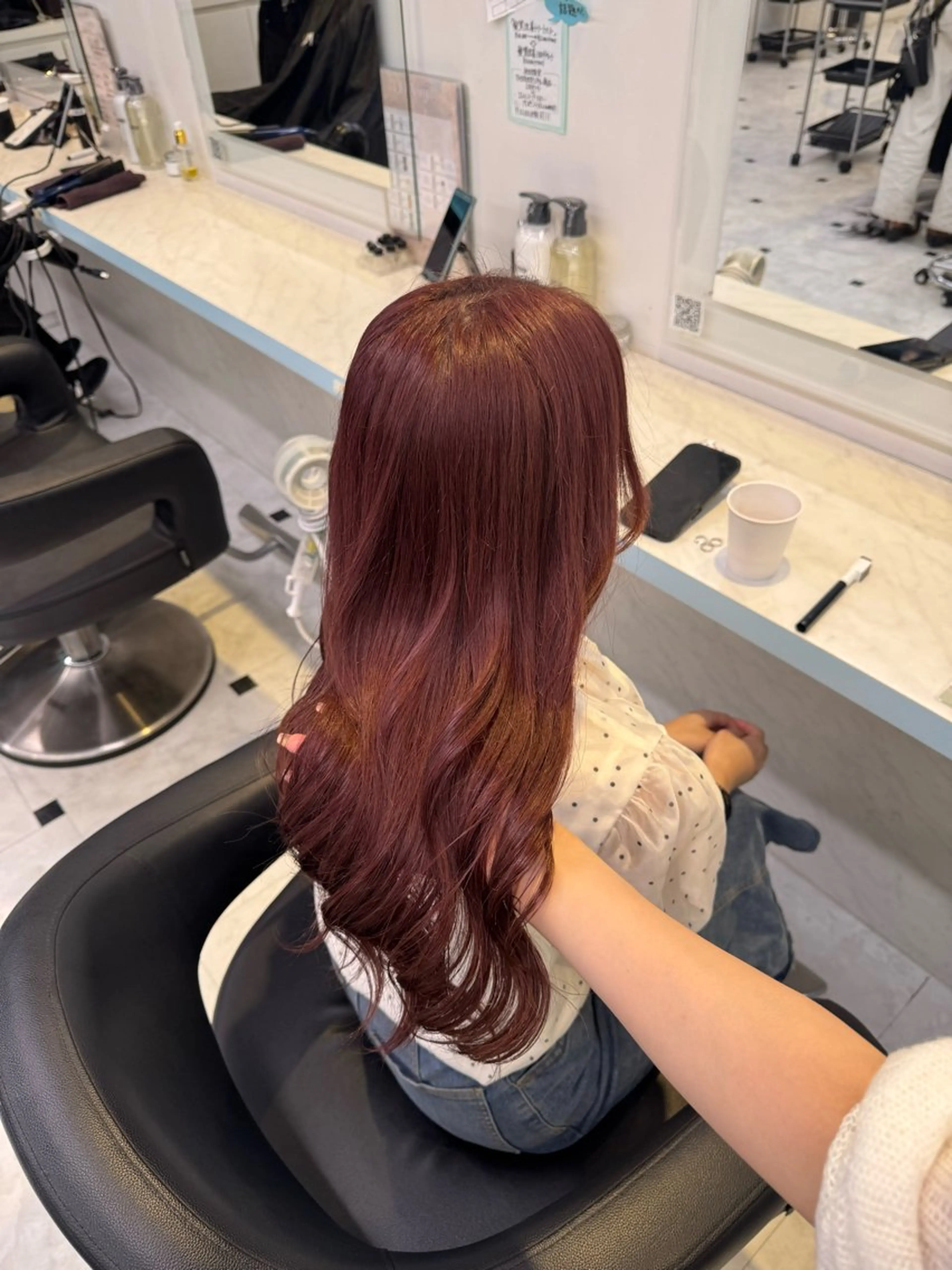 ロング カラー ヘアカラー トリートメント ヘッドスパ ヘアセット 暖色🩷透明感カラー ♡Maika♡のヘアスタイル