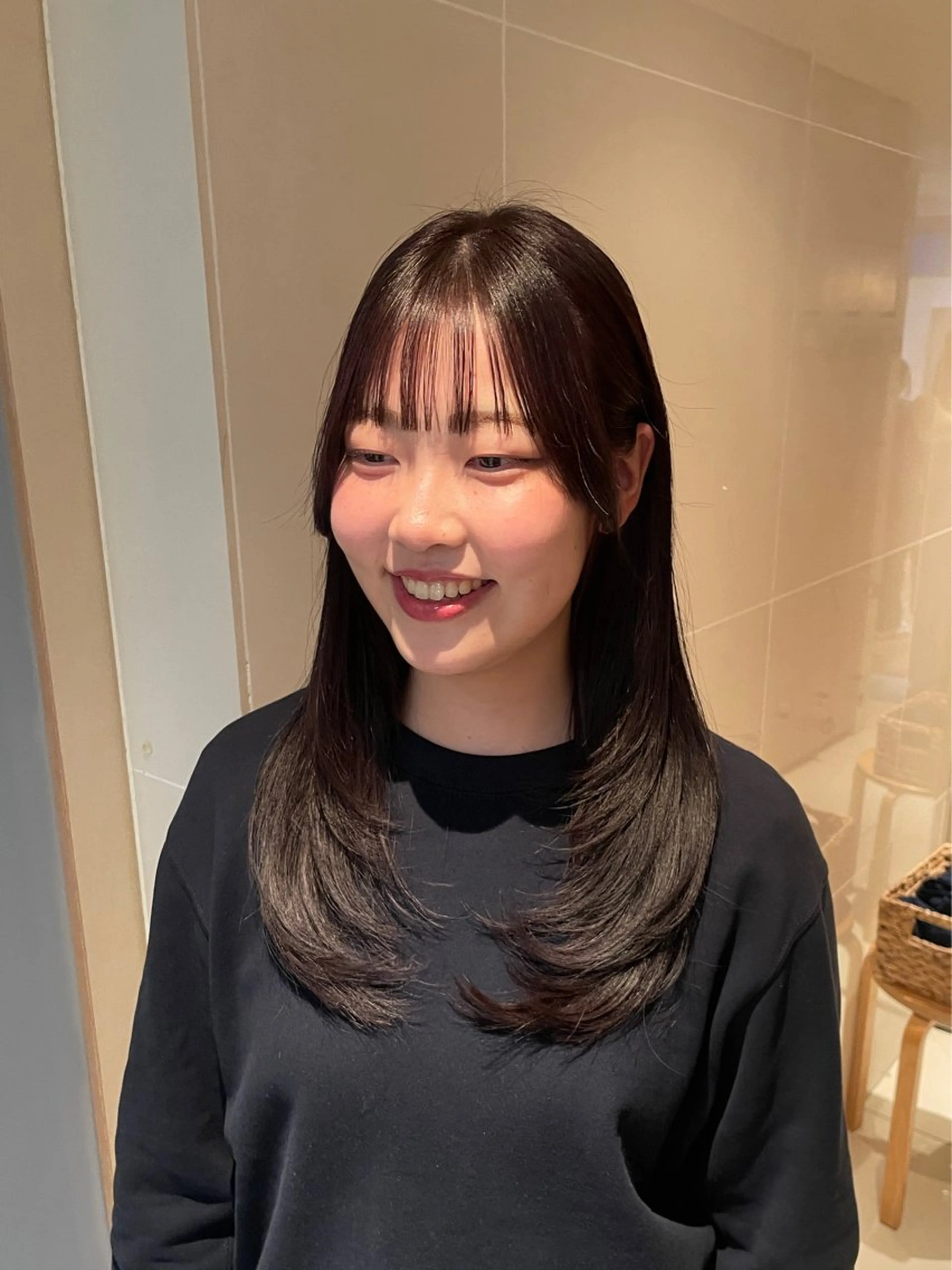 ロング カラー レイヤーカット カット ヘアカラー トリートメント 縮毛矯正/レイヤー 🌙児玉光瑠のヘアスタイル