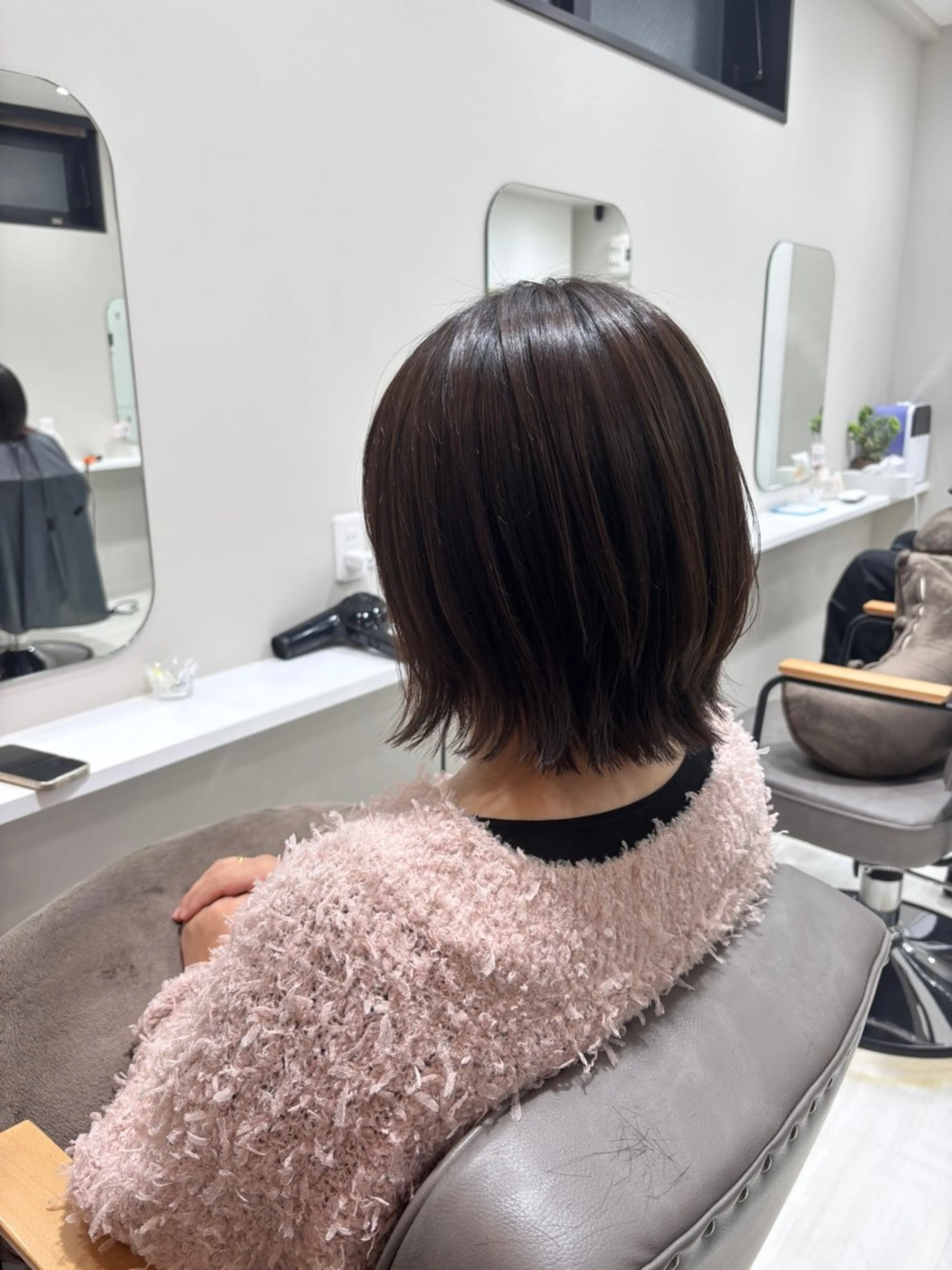 ミディアム ボブレイヤー ボブ レイヤーカット カット ヘアカラー 🌿髪質改善/レイヤ ー🌿ひかるんのヘアスタイル