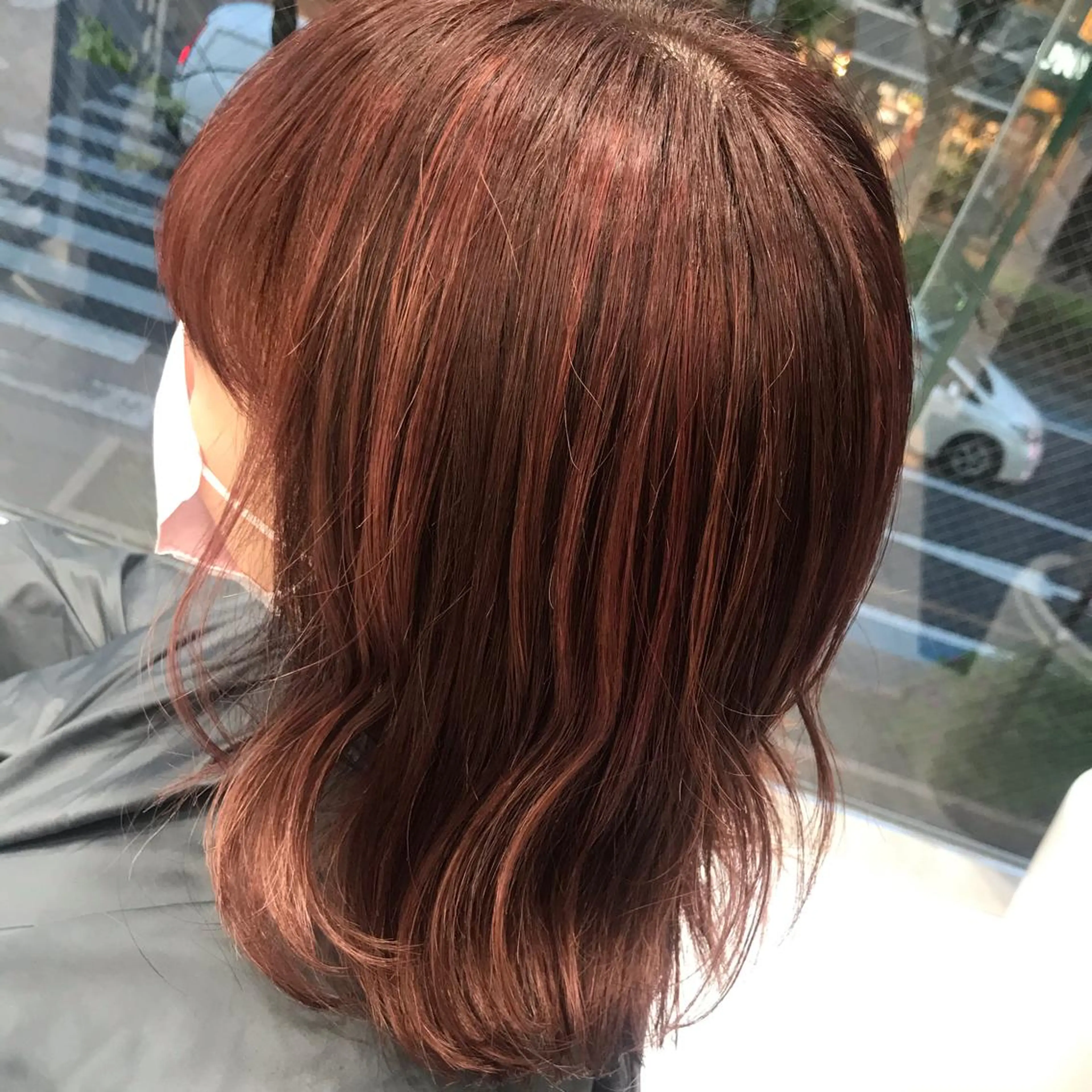 ミディアム カラー ハイライトカラー ピンクカラー ハイライト 🌼杉田 胡桃🌼のヘアスタイル