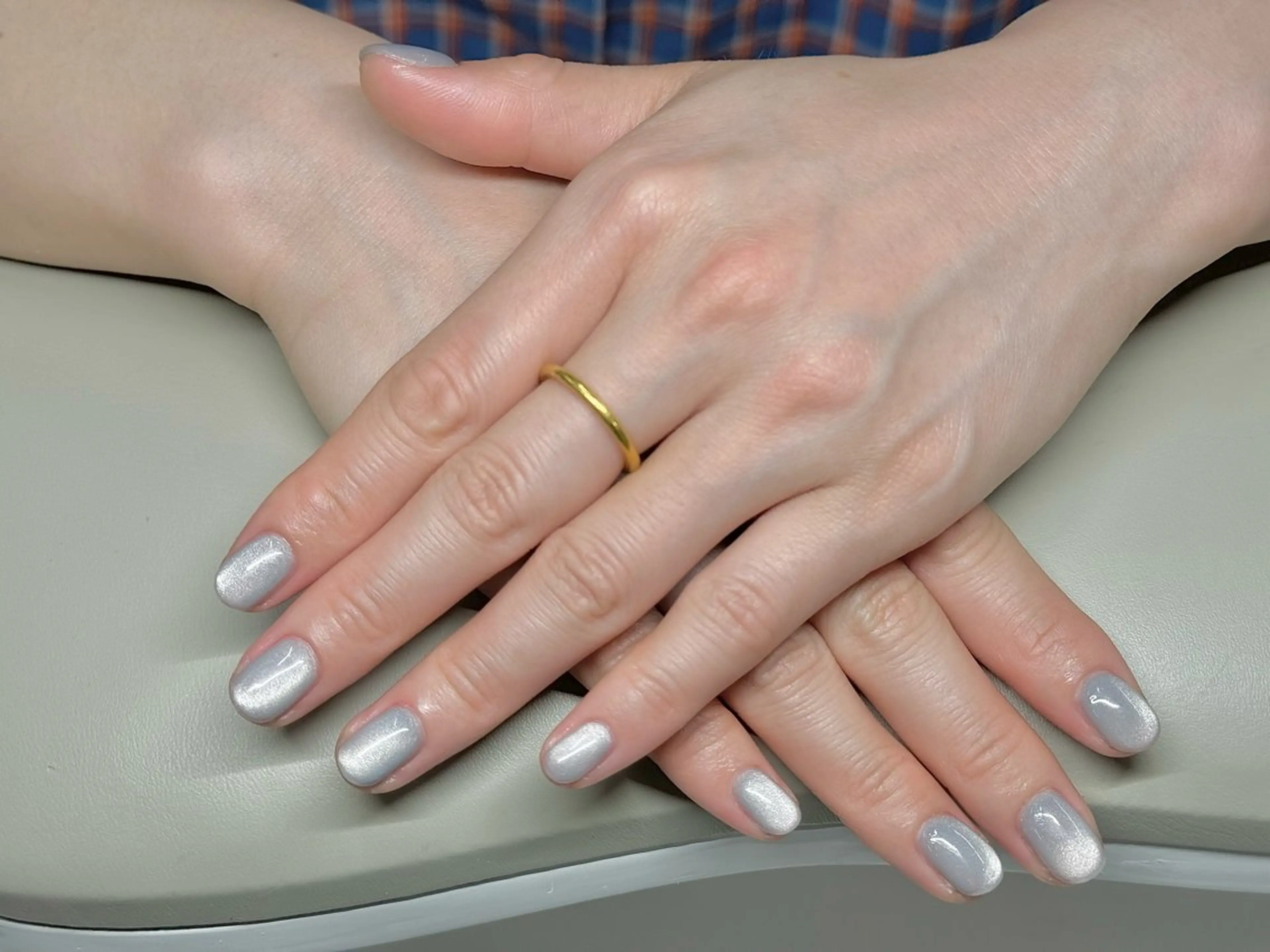 ネイル マグネットネイル ワンカラーネイル チ ンのネイルデザイン