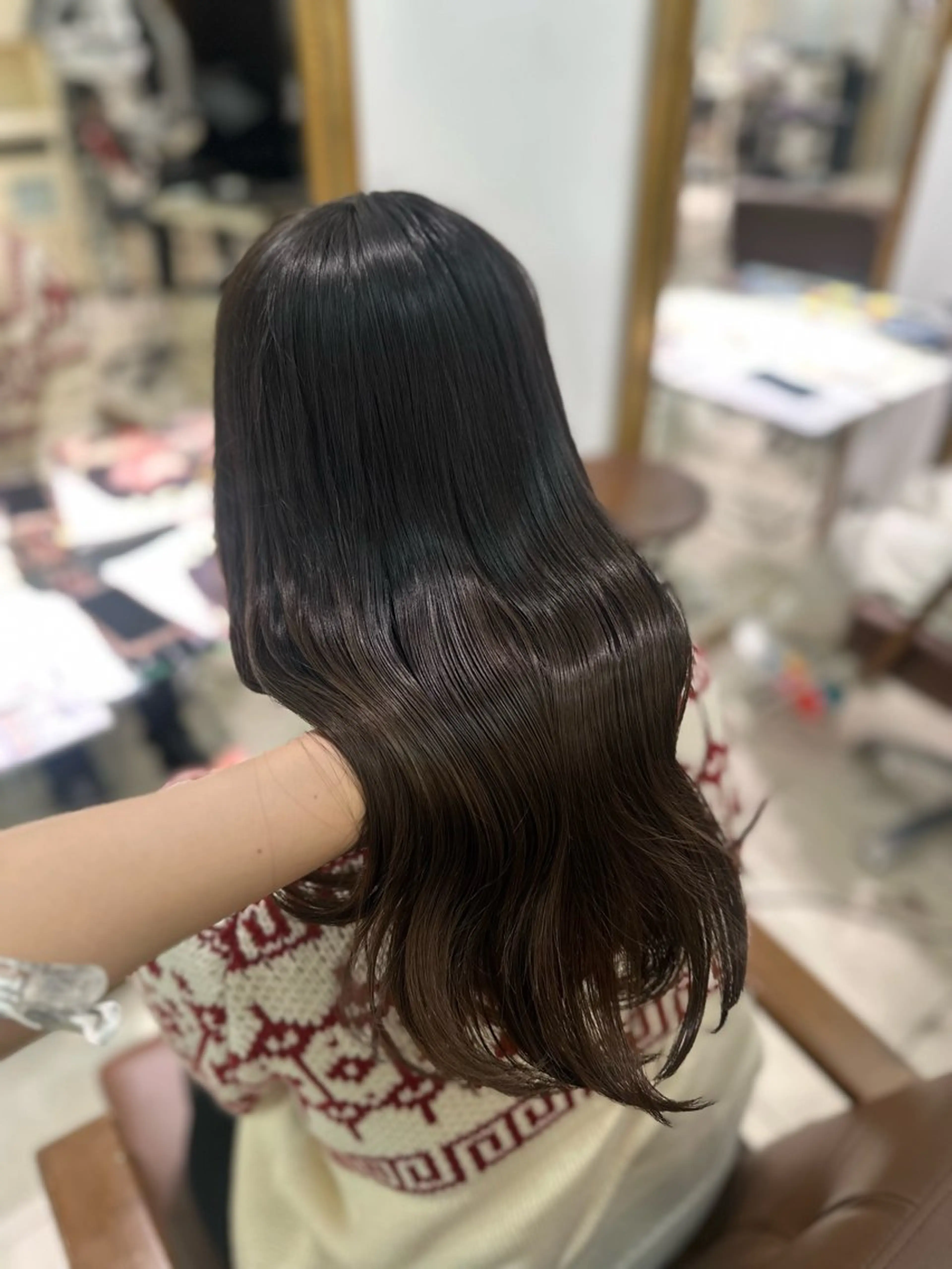 ロング トリートメント トリートメント 髪質改善カラー🩶 Nanako ⟡.·のヘアスタイル