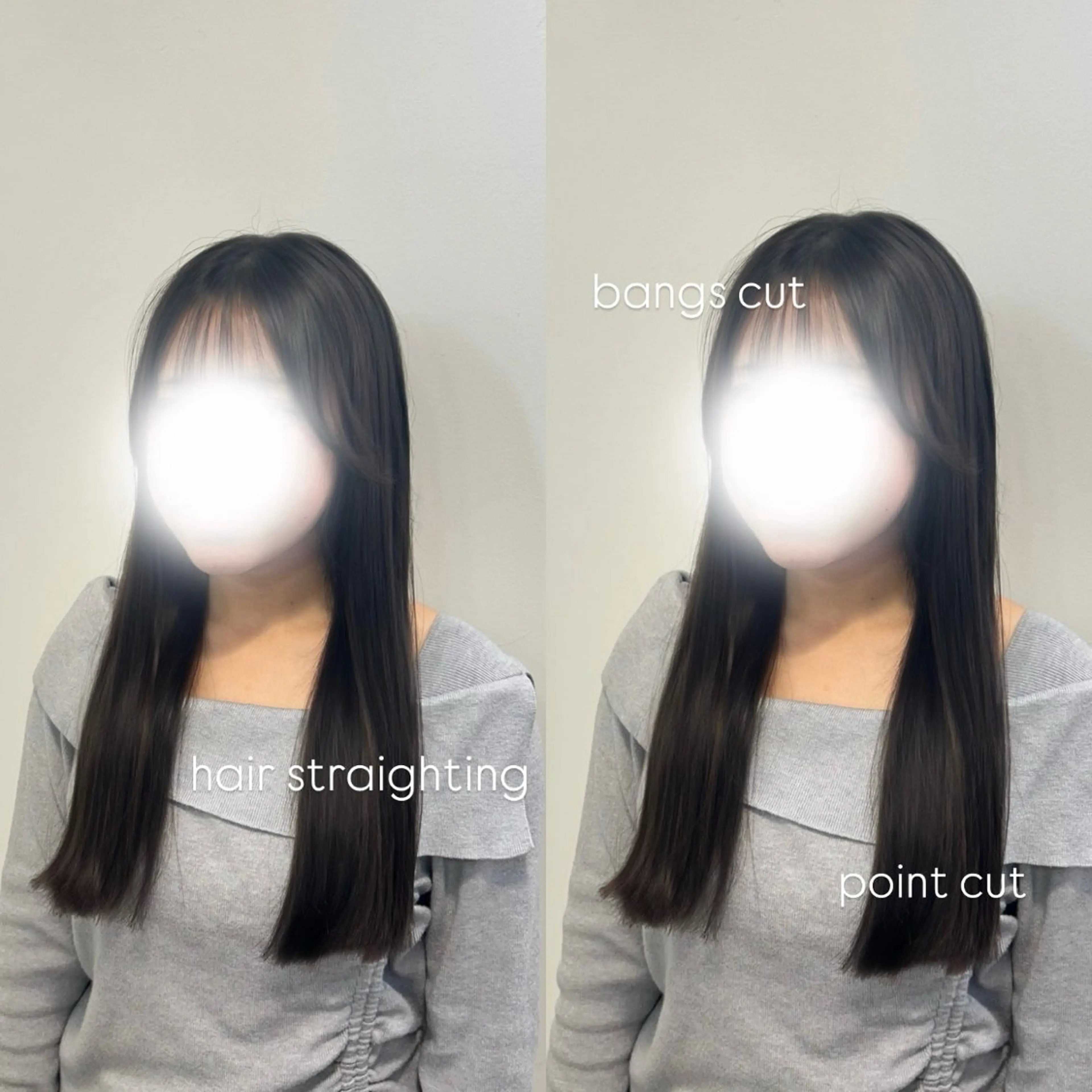 ロング 顔周りカット カット 縮毛矯正 松井 詩織のヘアスタイル