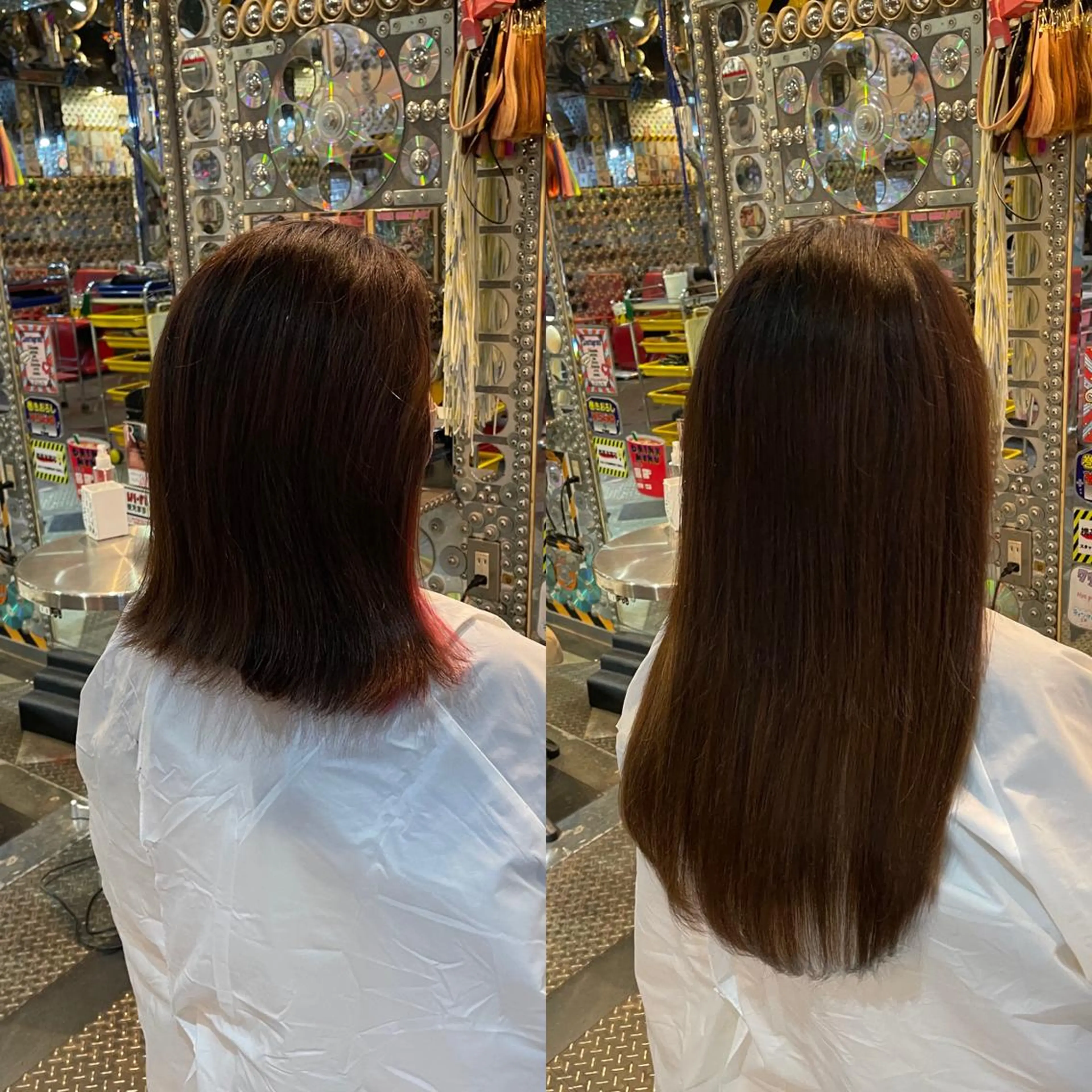 ロング カラー ヘアアレンジ マツエク・マツパ エクステ 🌈派手髪エクステ ブレイズ🌈ひろとのヘアスタイル