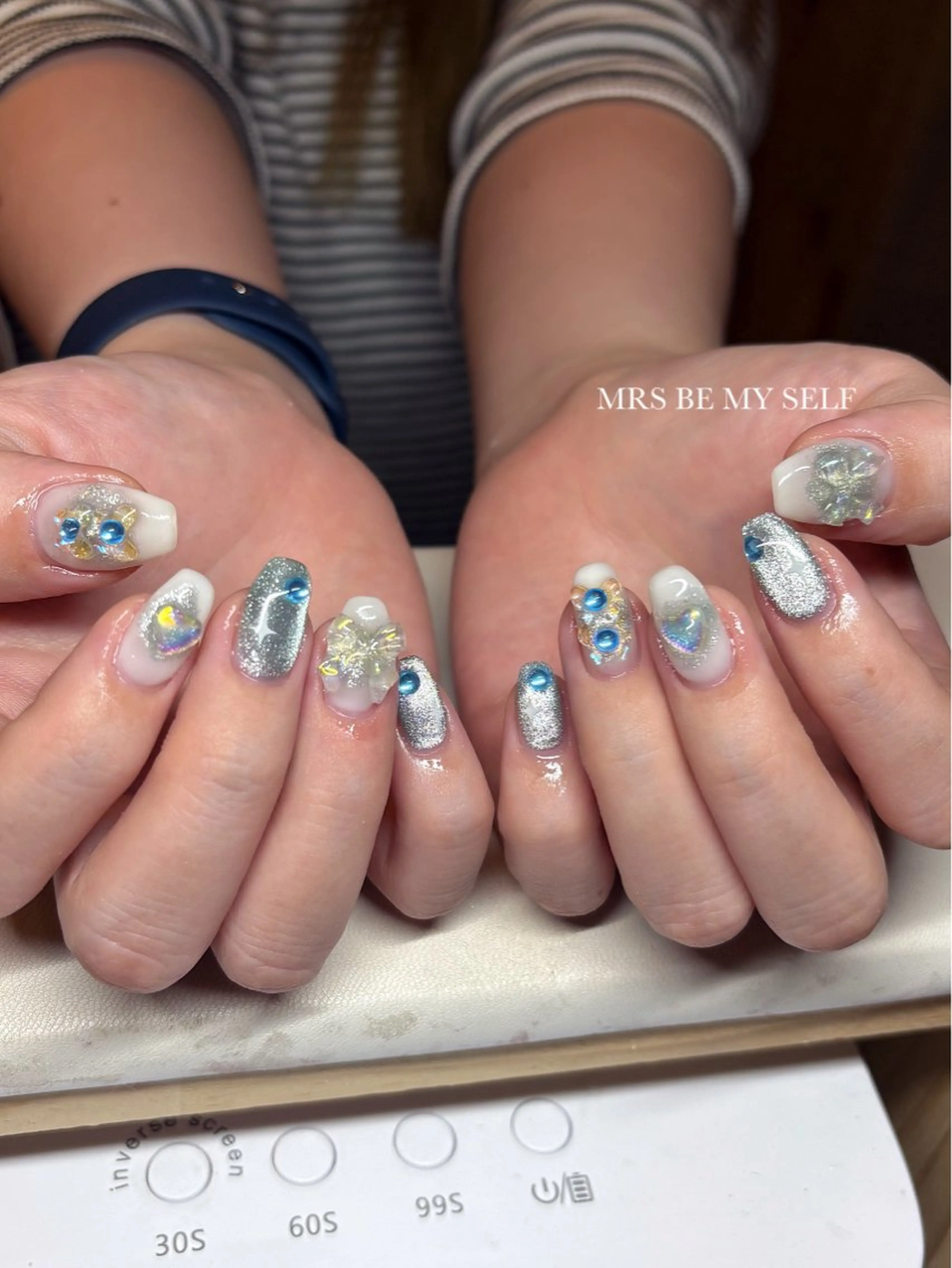 ネイル 水色 MRS/ miyu🎀のネイルデザイン