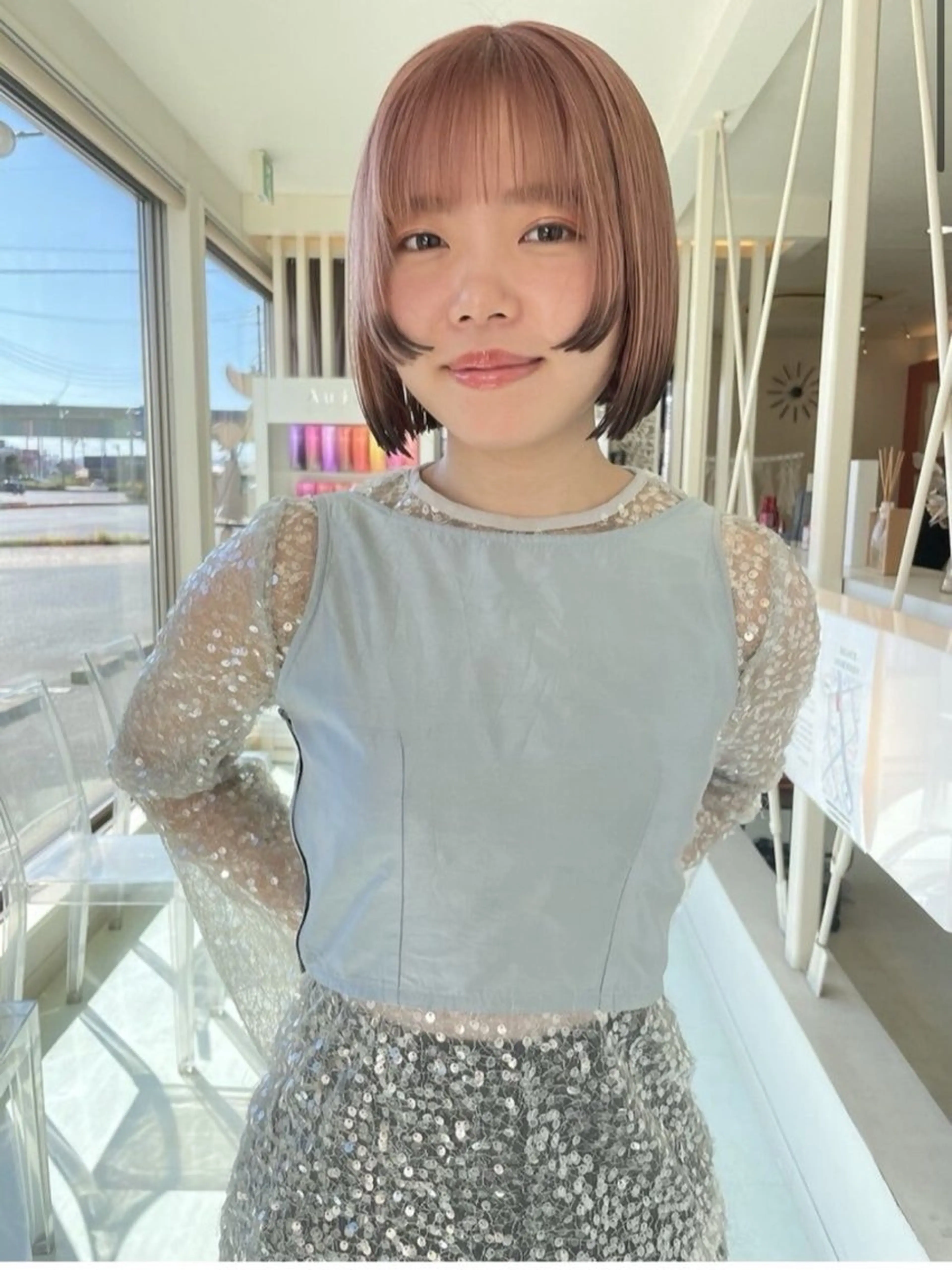 ショート ヘアカラー 樋口智士/倉敷/中庄 /縮毛矯正/髪質改善のヘアスタイル