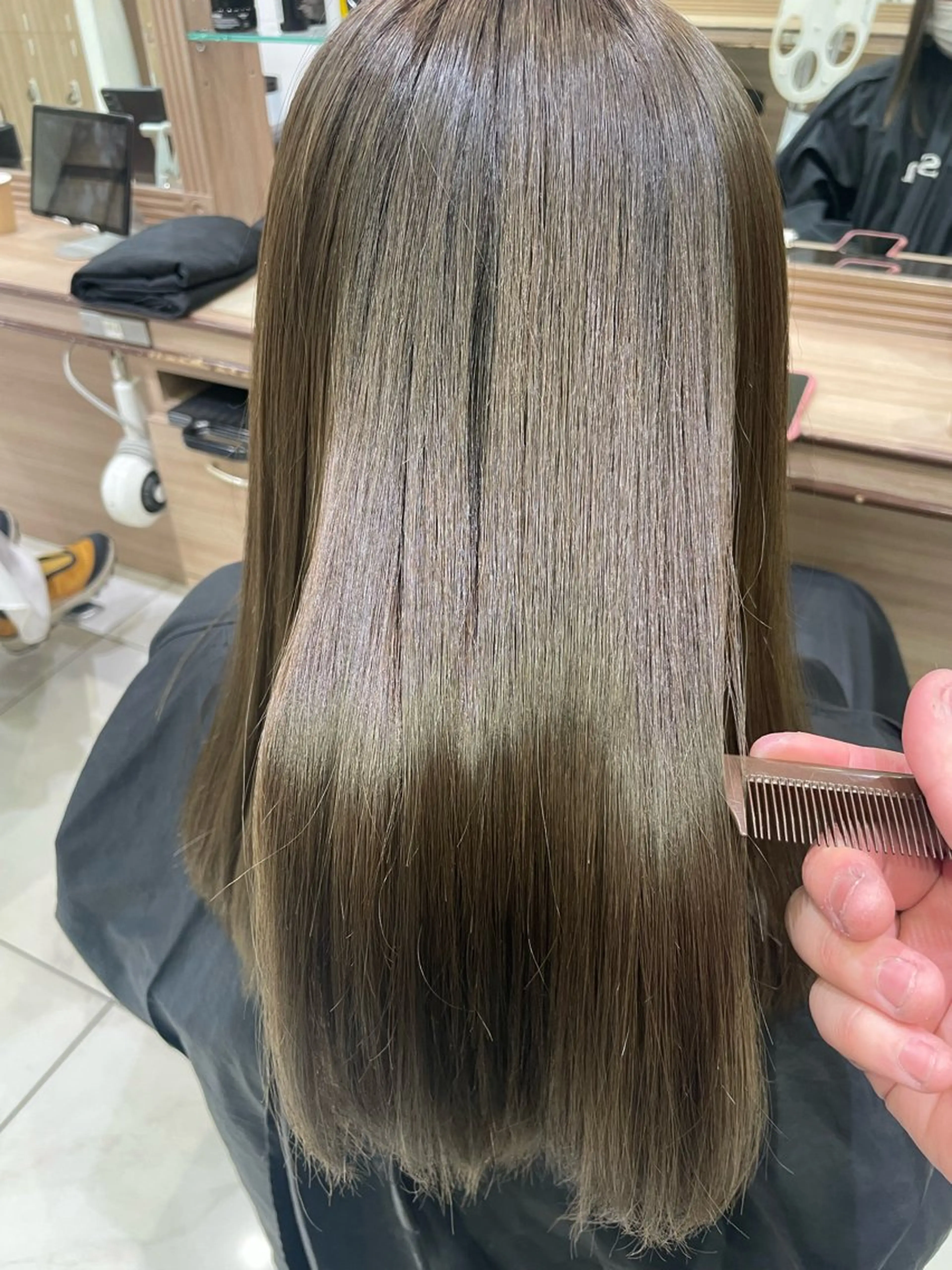 ✨新規限定❣️忙しい方向け❣️一度で綺麗になる美艶コース✨カット＋カラー＋縮毛矯正＋トリートメントの写真