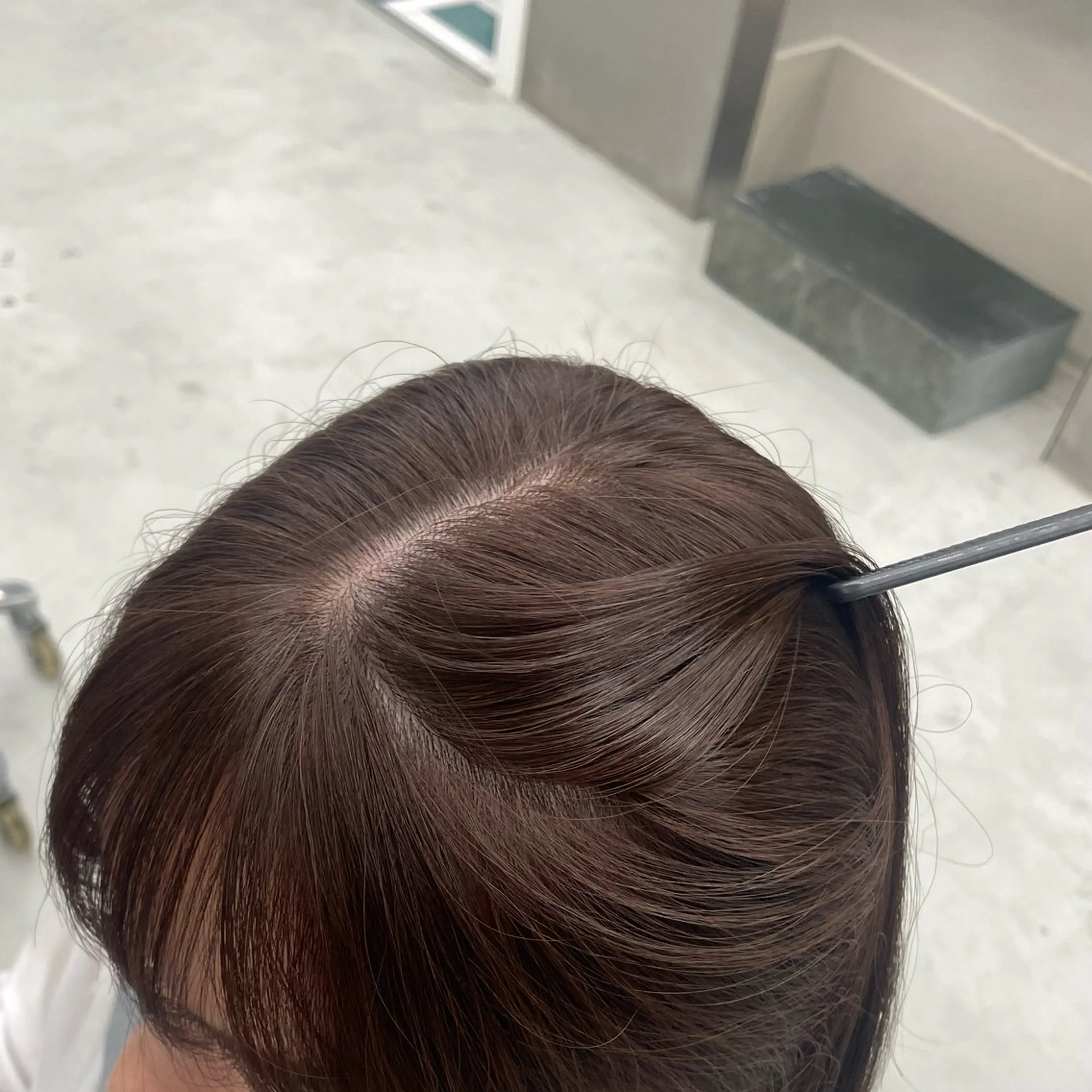 カラー ブリーチ ブラウンカラー ブリーチなしカラー RIN🎀レイヤー/ ボブ/オリーブカラーのヘアスタイル