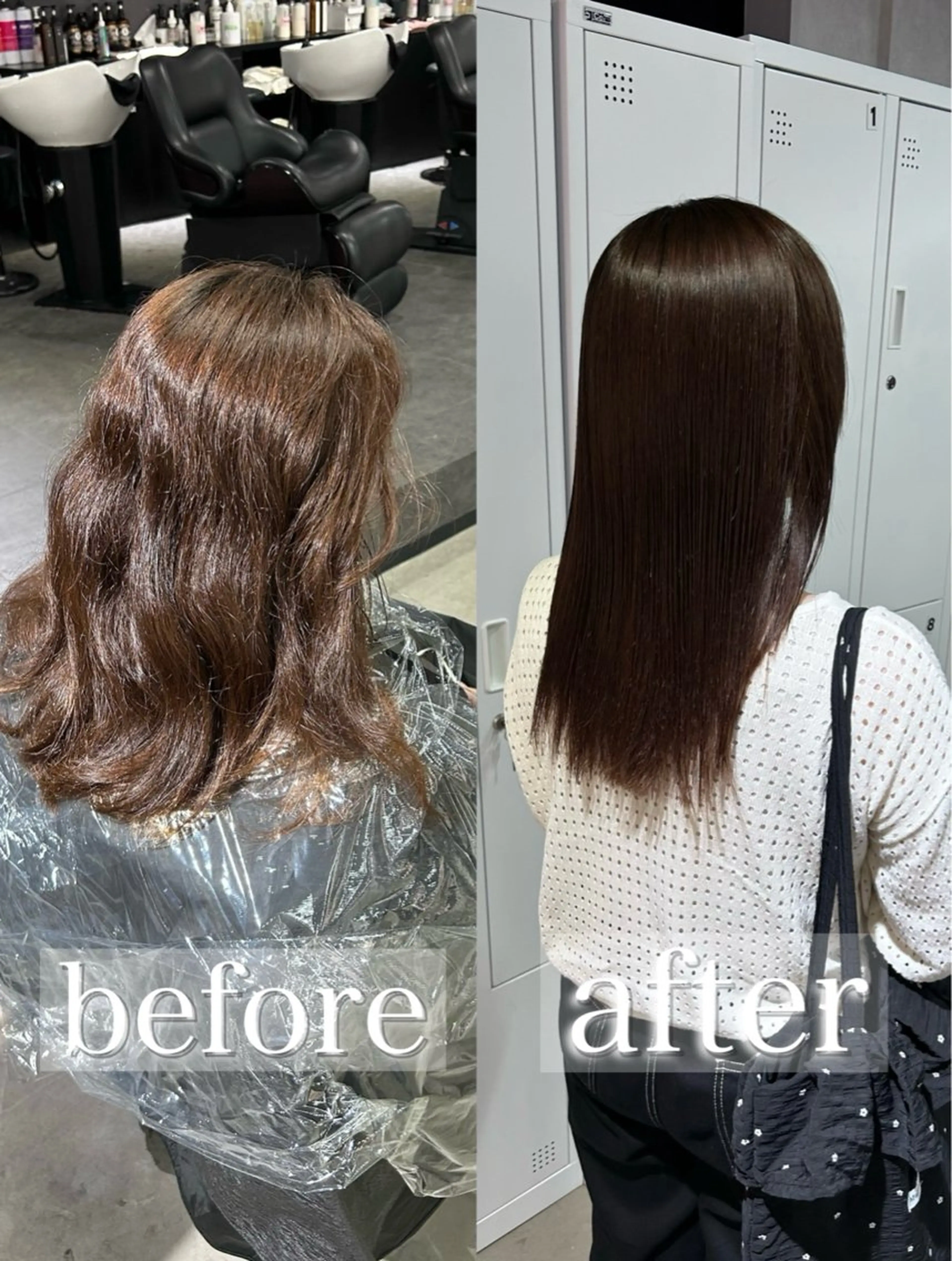 セミロング カラー 髪質改善 ワンホンヘア/ 透明感カラー/ゆうとのヘアスタイル