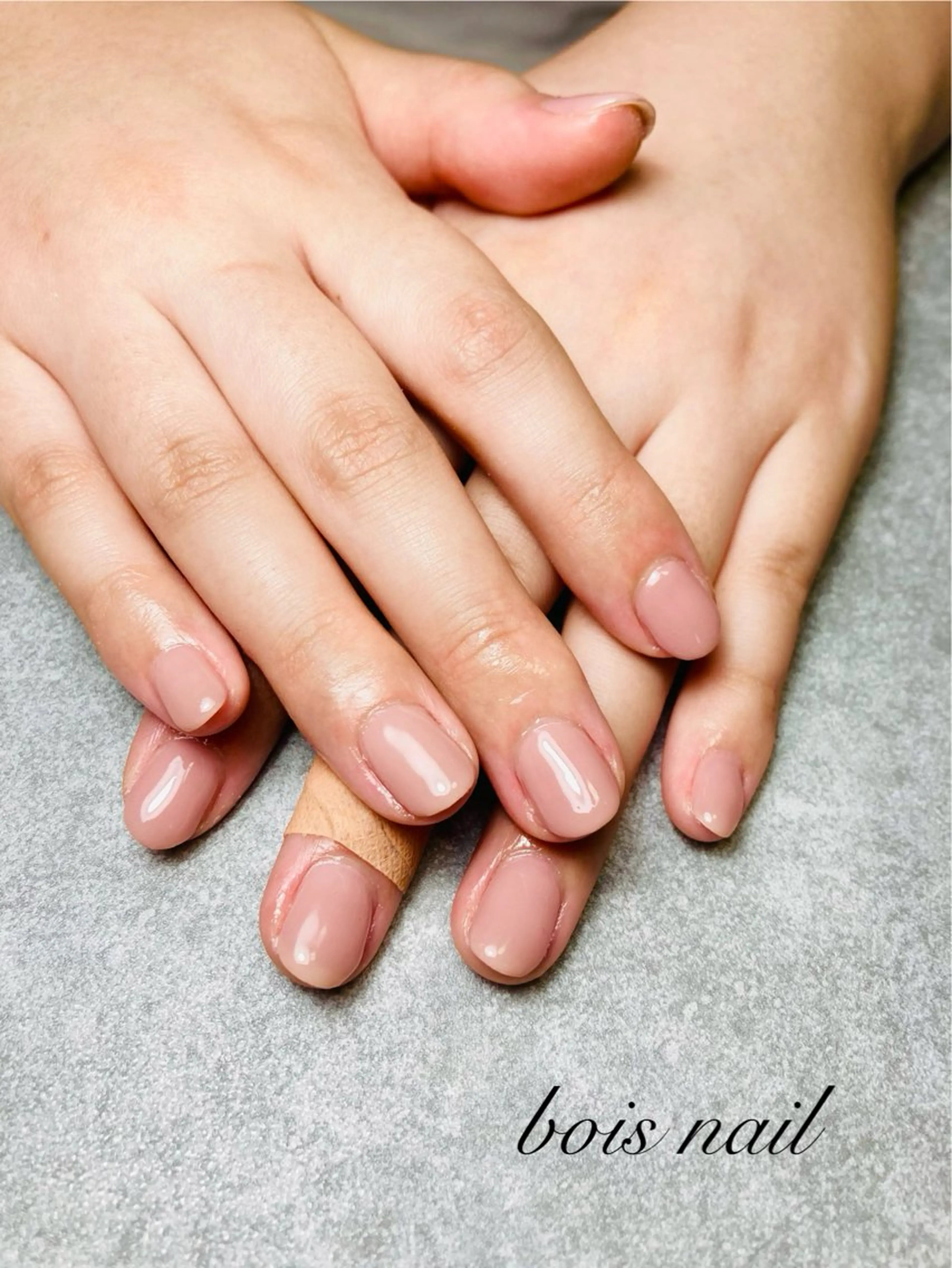 ネイル ワンカラーネイル bois nail ボワネイル北巽のネイルデザイン