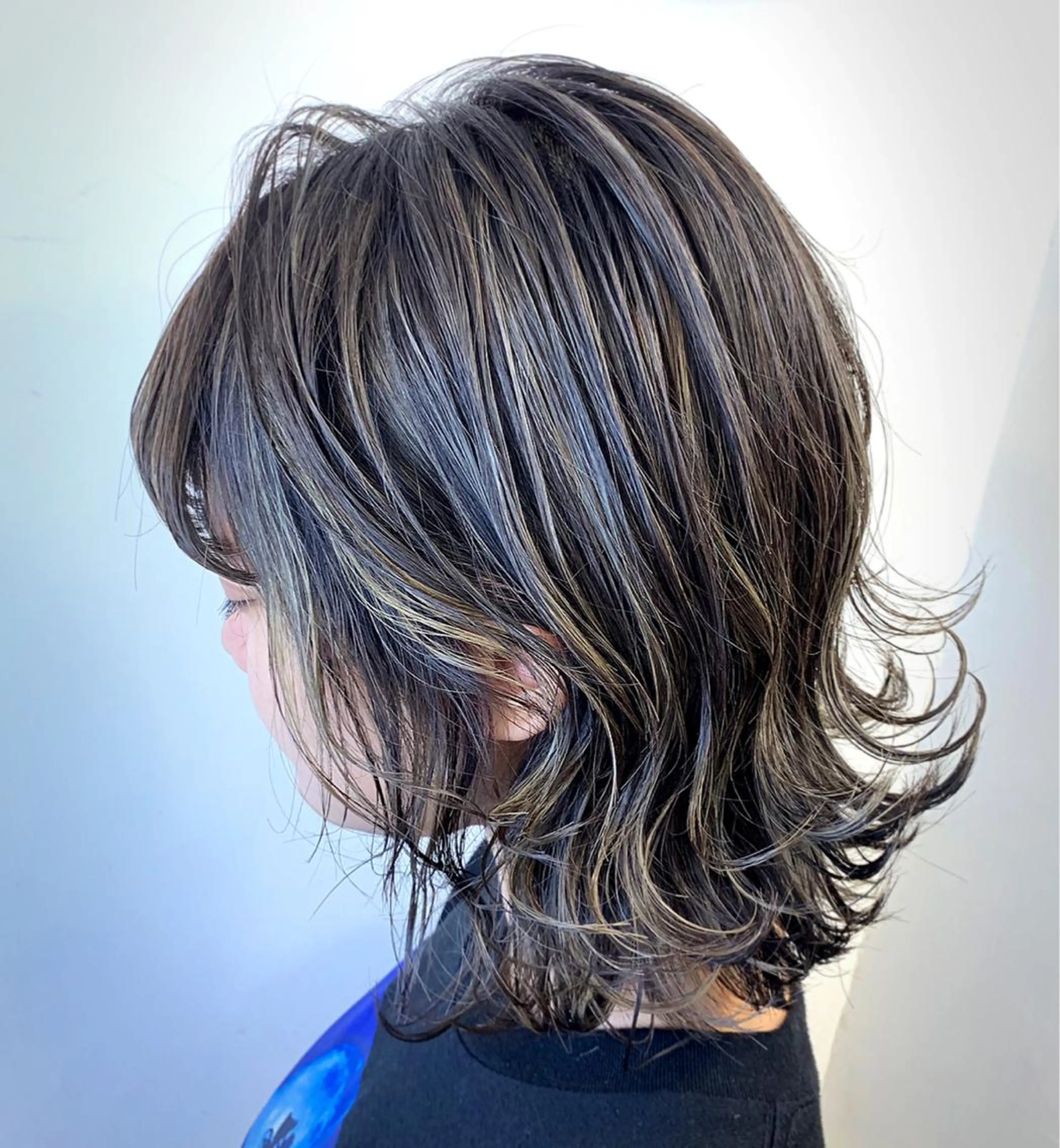 ショート カラー ハイライトカラー ハイライト 木下 旬起のヘアスタイル