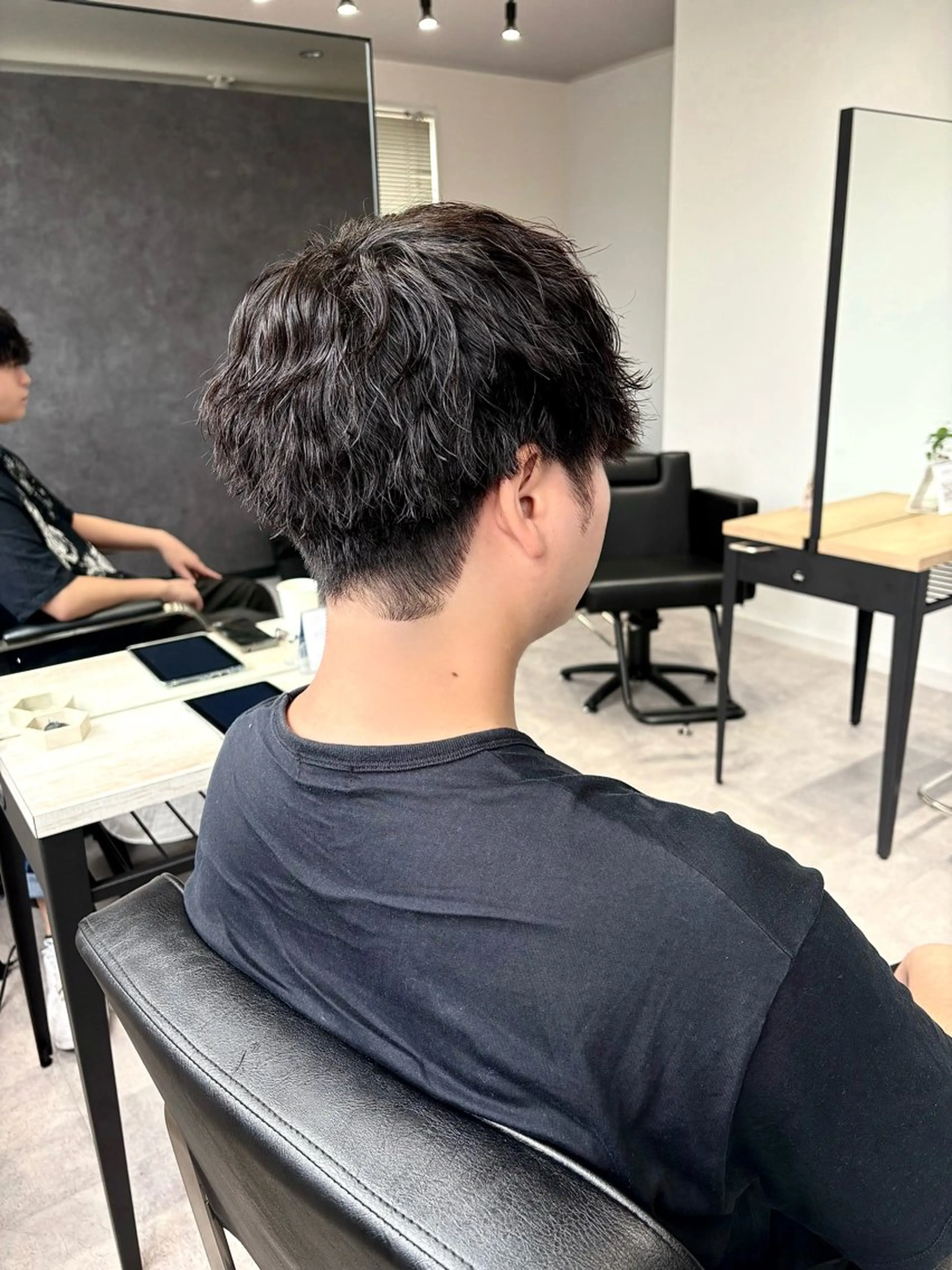 ミディアム パーマ メンズ カット パーマ 浜松/メンズサロン/ Yuna🐈‍⬛🫧のヘアスタイル