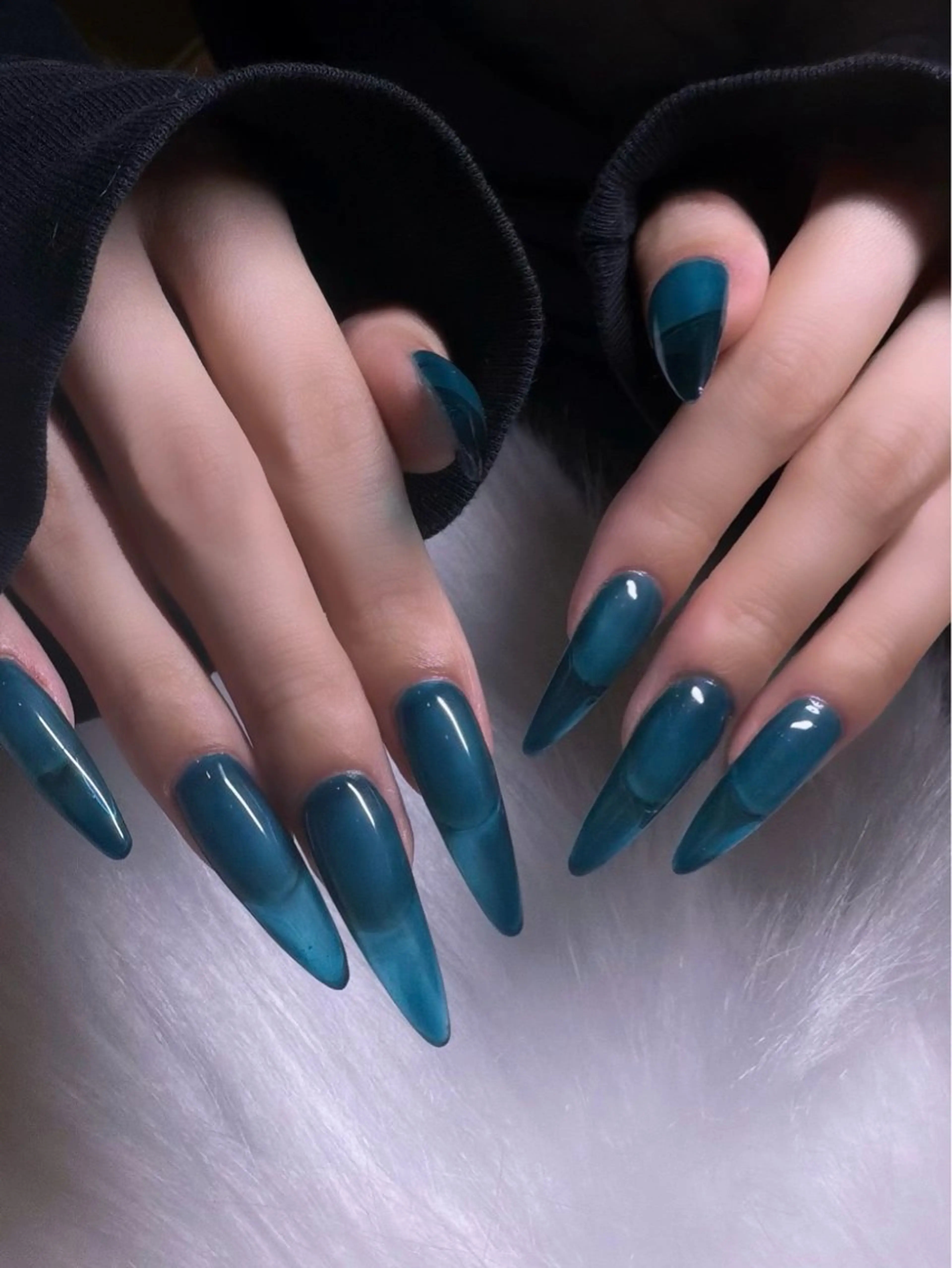 ネイル 長さ出し ハンドネイル ハンドケア room410 Mei.Sのネイルデザイン